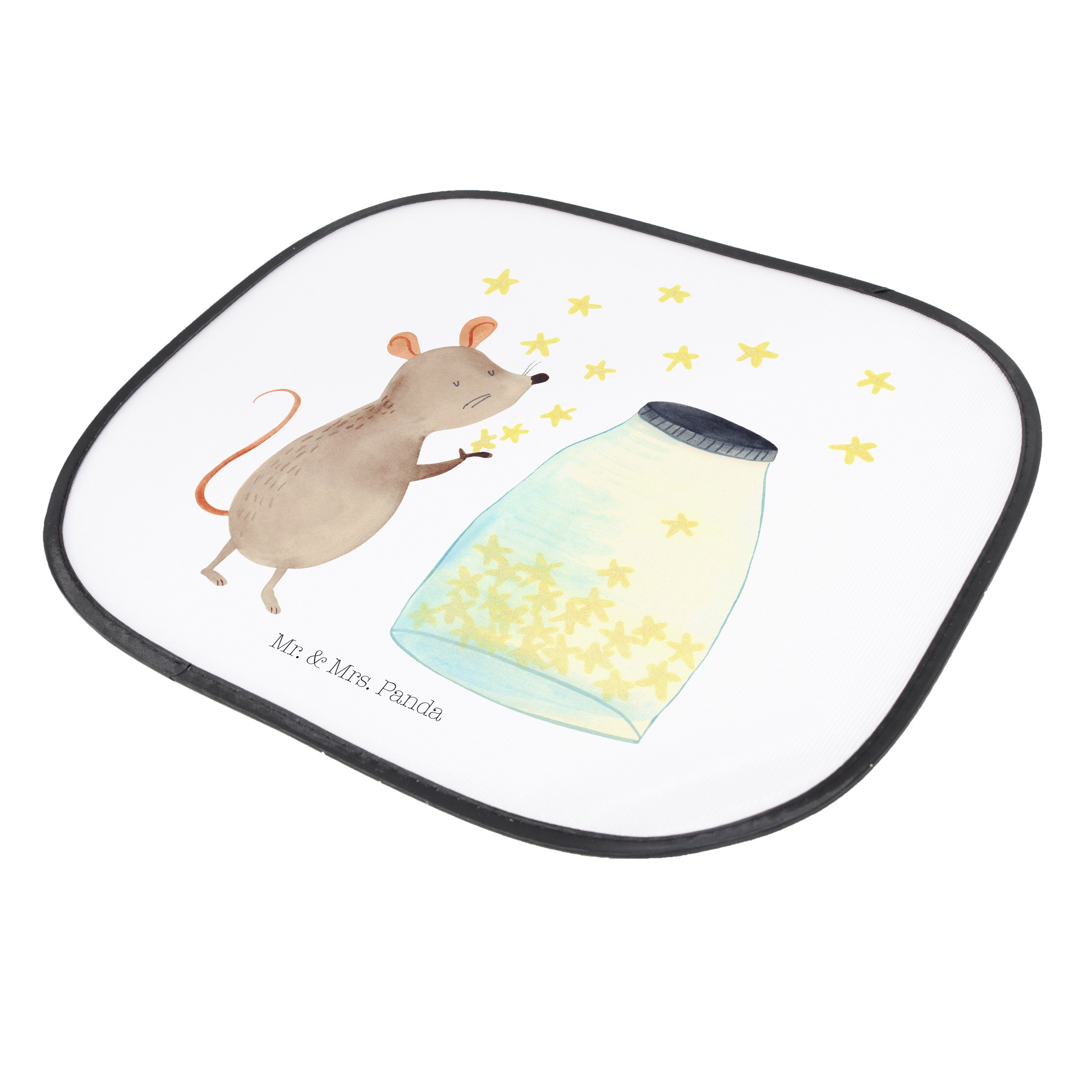 Taufe, Mrs. Sonnenschutz Sterne Sonnenschutz Baby, - & Seidenmatt Maus - Mr. Weiß Geschenk, Sonnenblende, Panda,