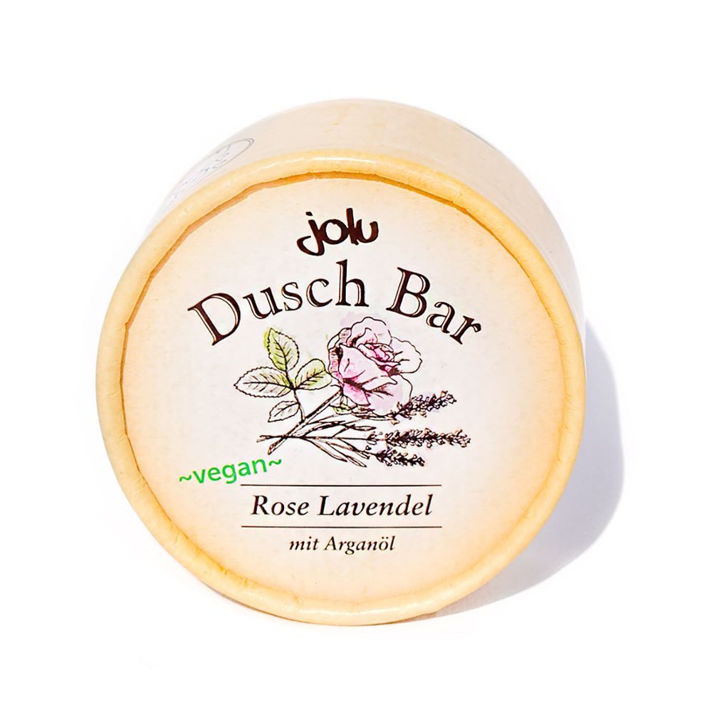 Jolu Feste Duschseife Dusch Bar - Rose Lavendel 100g