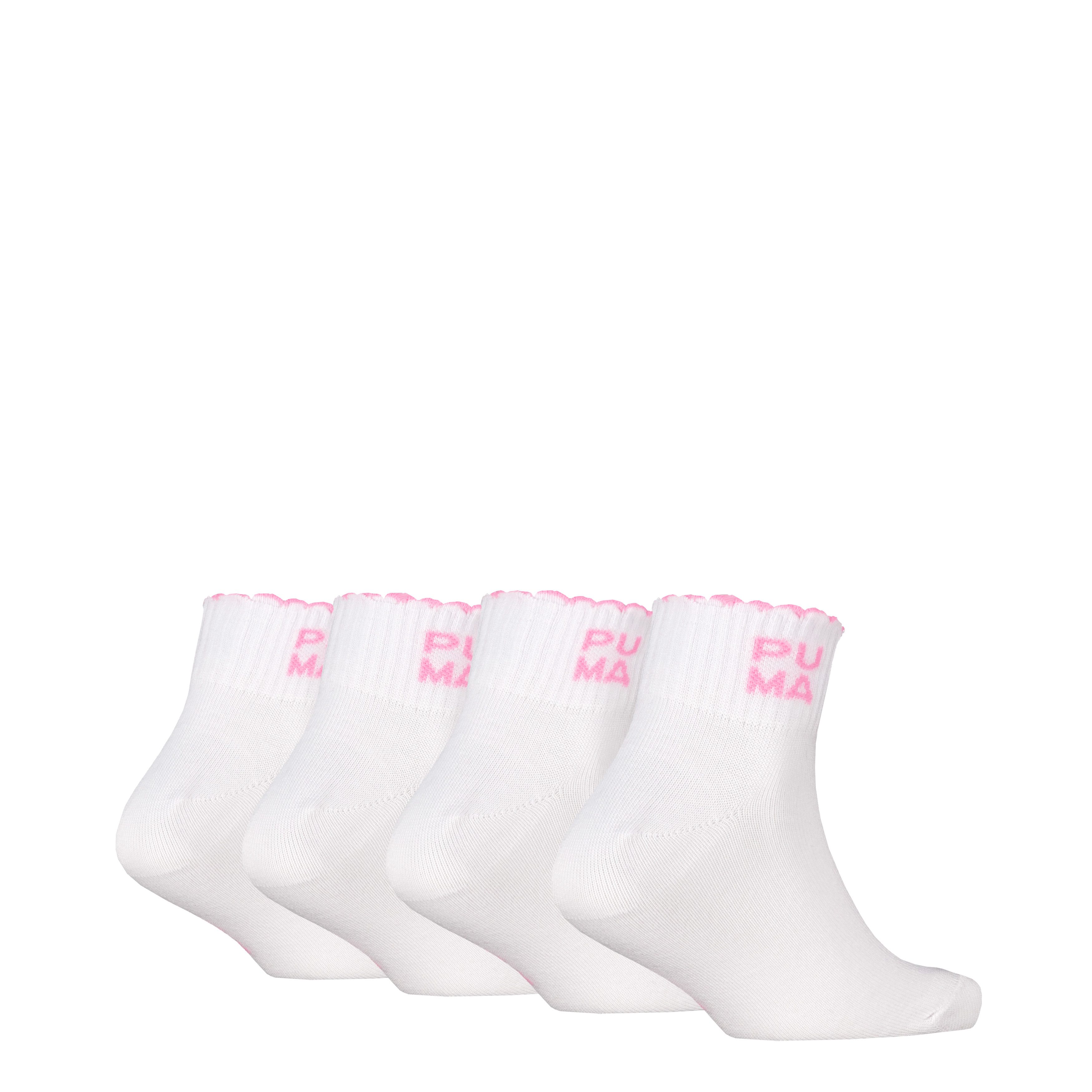 PUMA Kurzsocken PUMA KIDS SQUARE LOGO QUARTER 4P ECOM (4 Paar)