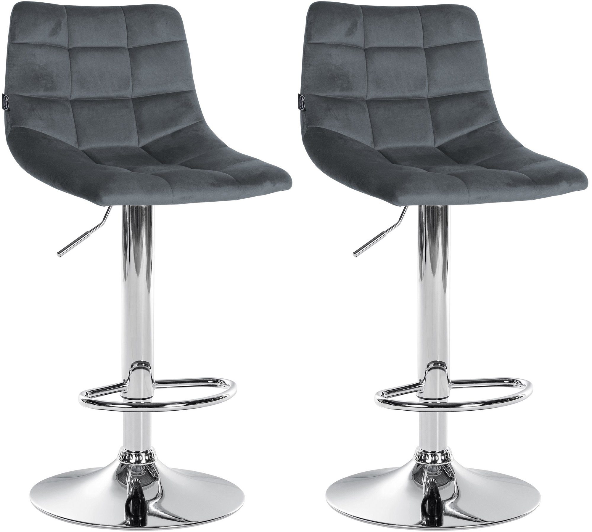 CLP Barhocker Jerry Samt (2er Set, günstig online kaufen