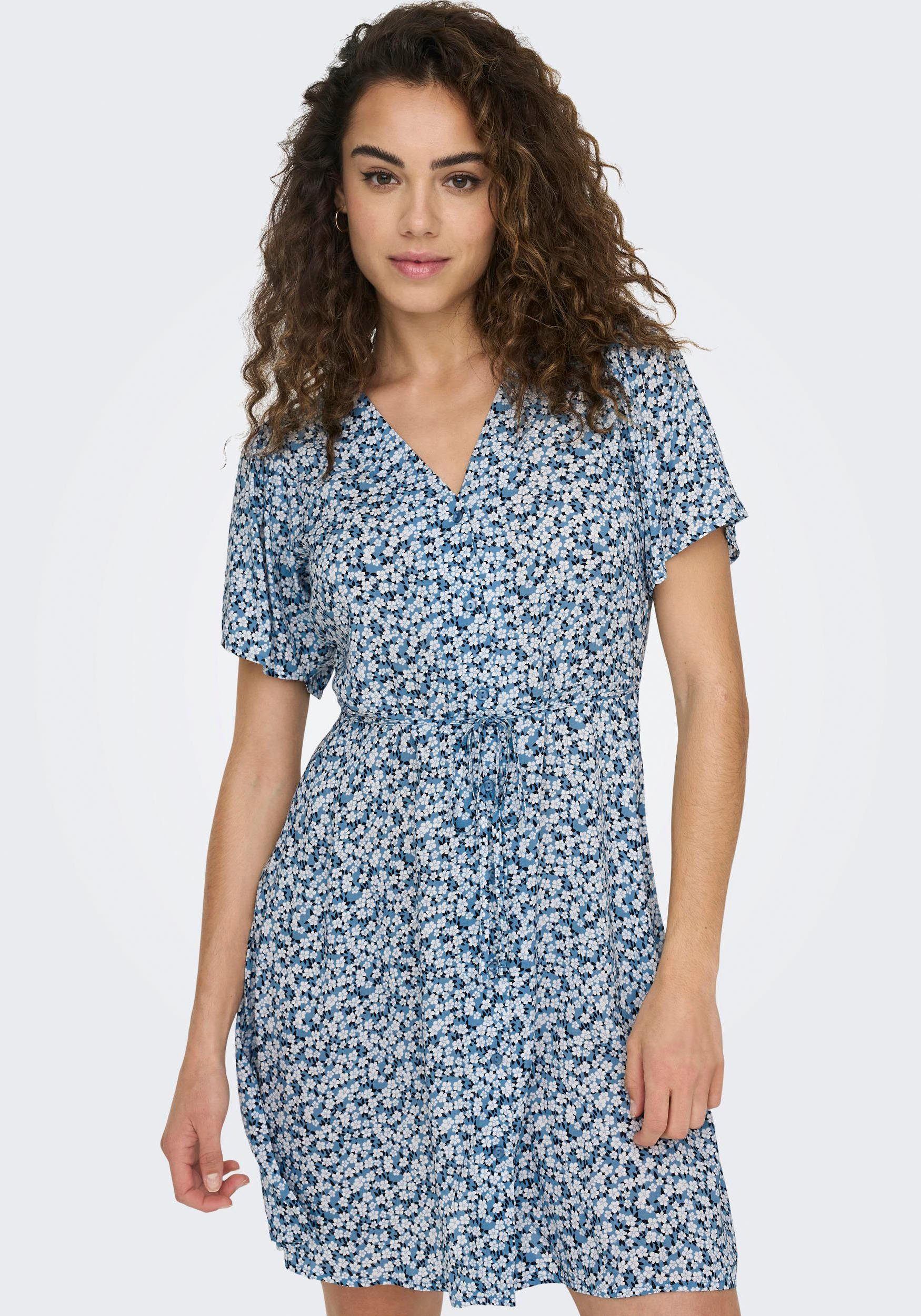 ONLY Minikleid ONLEVIDA S/S SHORT DRESS WVN NOOS Viskose, regular fit, V-Au günstig online kaufen