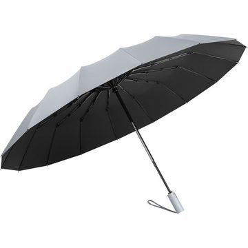 HAMÖWO Taschenregenschirm Automatischer Regenschirm,Superwindfester Taschenschirm mit 16 Gräten