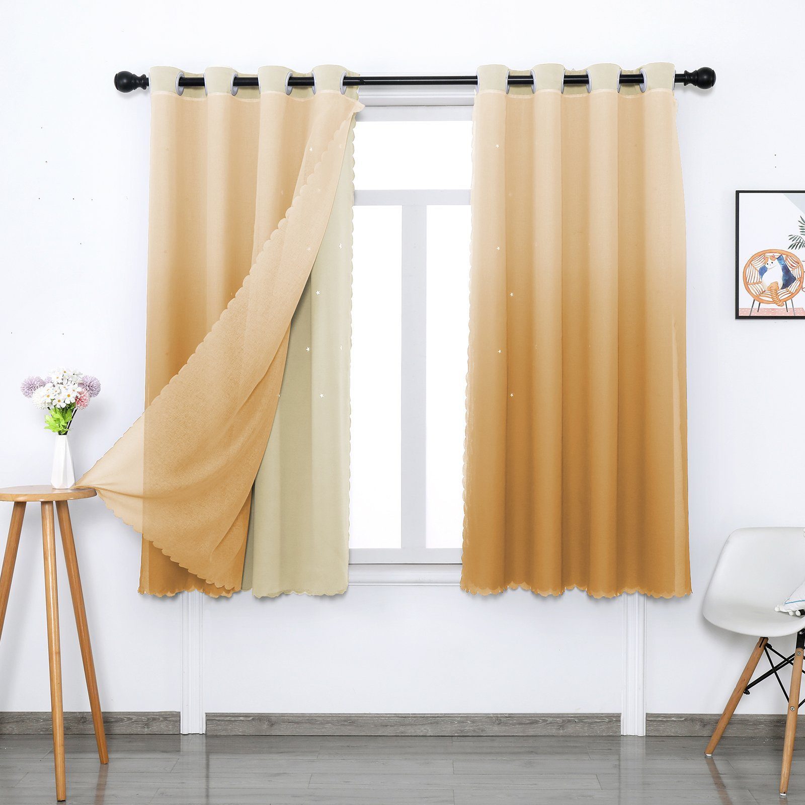 BYSURE Gardine, Ösen (1 St), verdunkelnd, günstig online kaufen