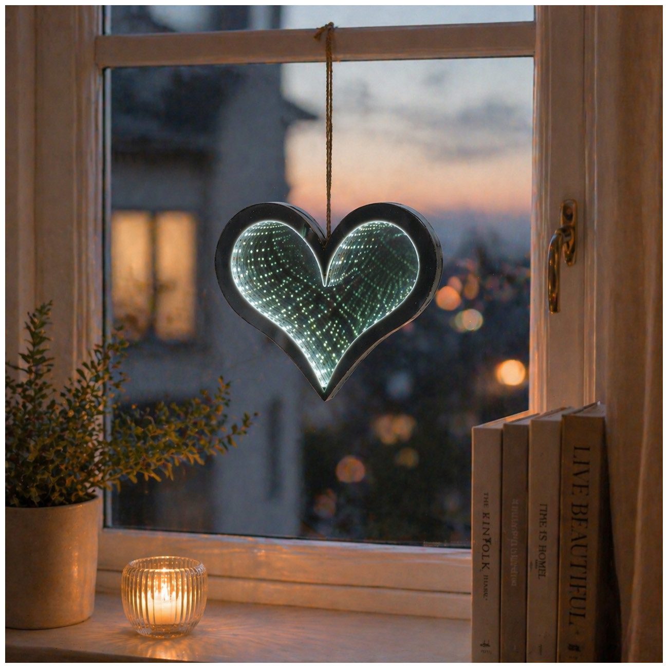 formano LED Dekolicht Deko Hänger Herz mit Beleuchtung, LED, Herzanhänger