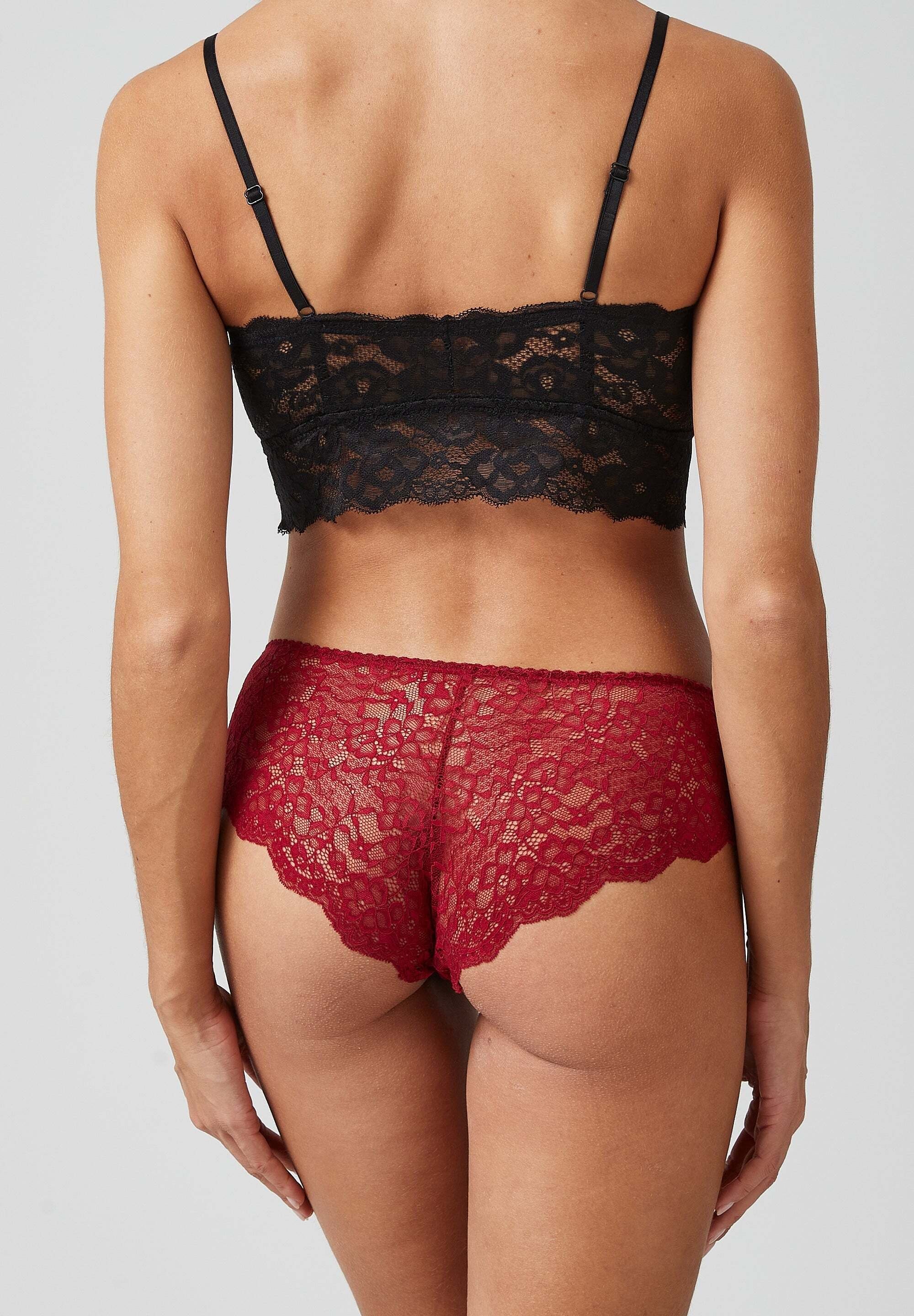 SNOCKS Hipster Panties Damen Unterhose (3-St) aus Spitze, mit hohem Bund für ein angenehmes Tragegefühl