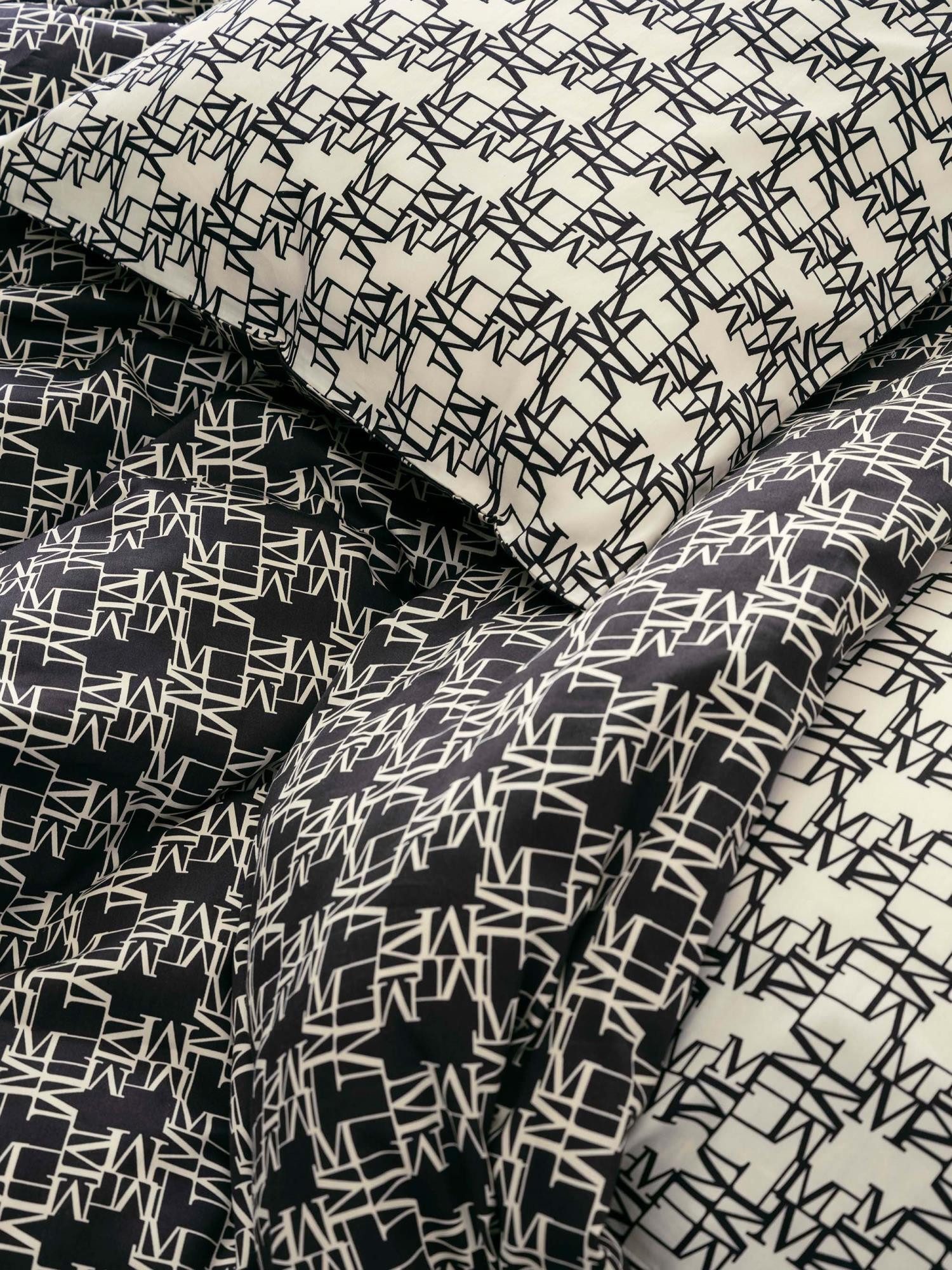 Marc O'Polo Home Bettwäsche Monogram, Satin, 2 teilig, mit Graphik-Print
