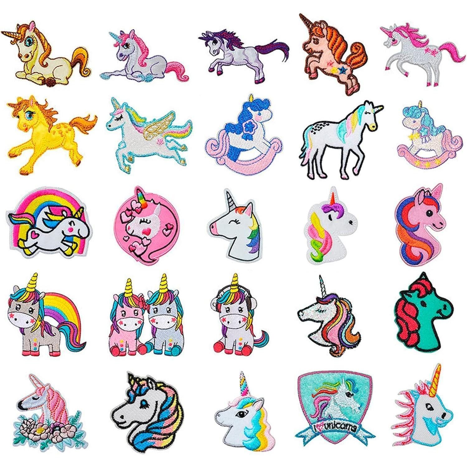 SIUHEN Aufnäher Bügelflicken Kinder 25 Stück Aufbügeln Aufnäher Patches Textilien