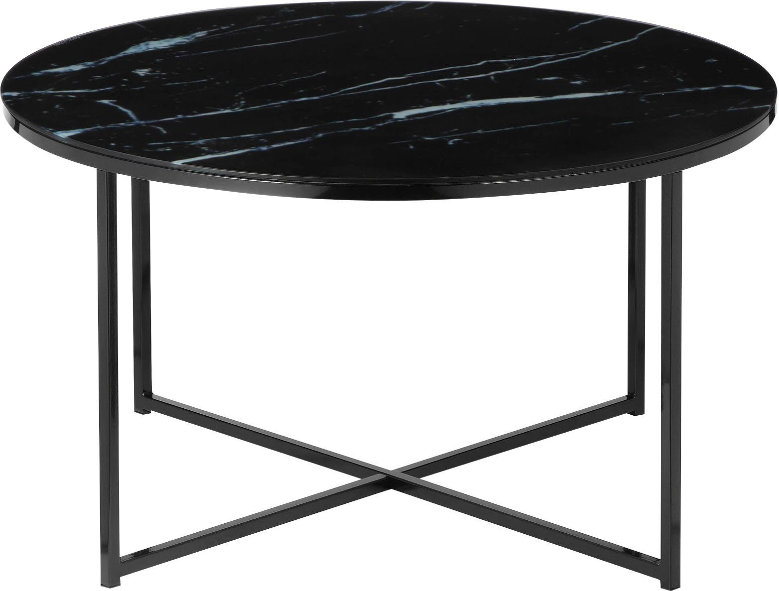 SalesFever Couchtisch Caorle Coffeetable im eleganten Stil, Elegantes Design mit Marmoroptik-Tischplatte