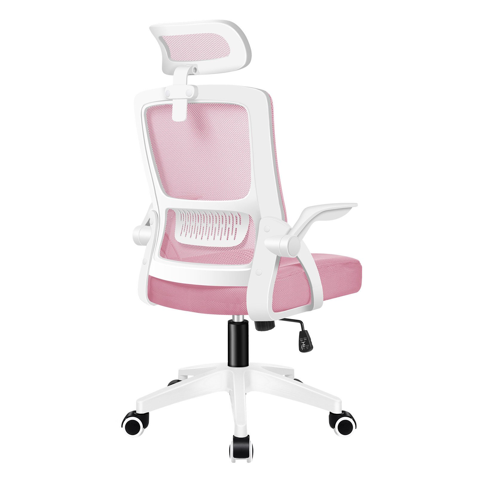 ALFORDSON Bürostuhl mit S-Kurven-Design und hochwertigen Materialien, 360° drehbar und 10 cm höhenverstellbar für Sitzen