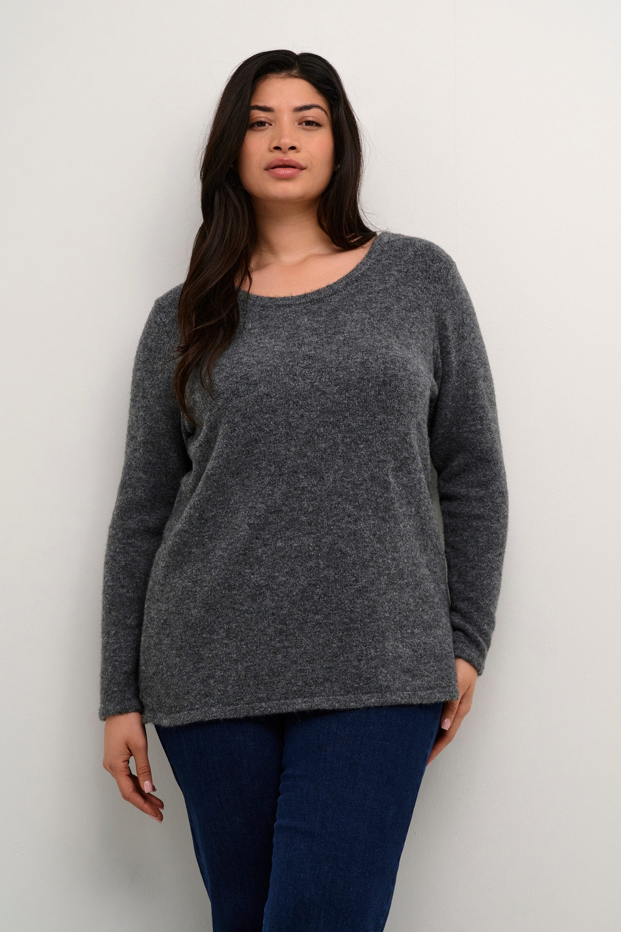 KAFFE Curve Strickpullover Strickpullover KCrae Große Größen