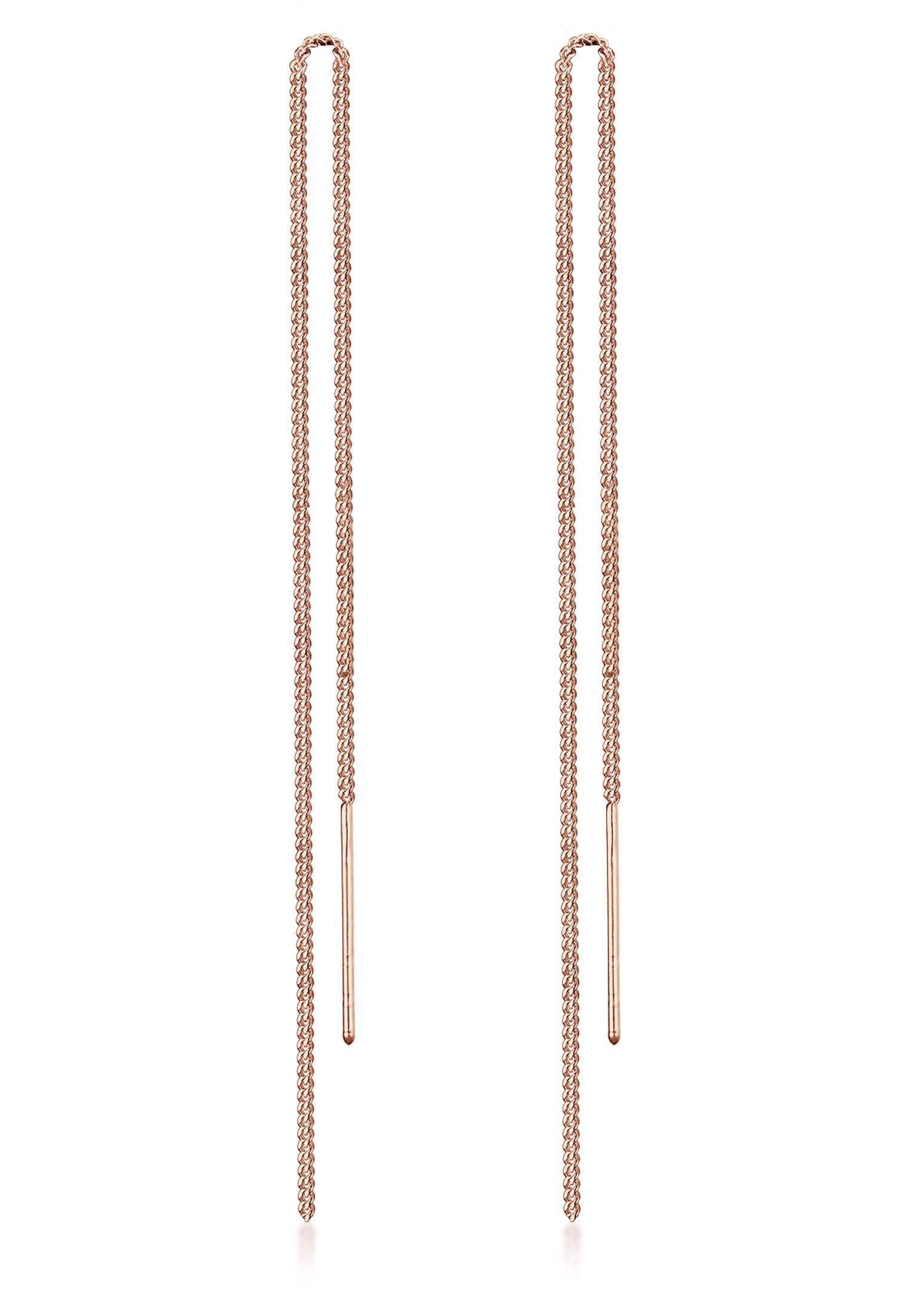 Elli Paar Ohrhänger Durchzieher Kette Panzer 925 Silber günstig online kaufen