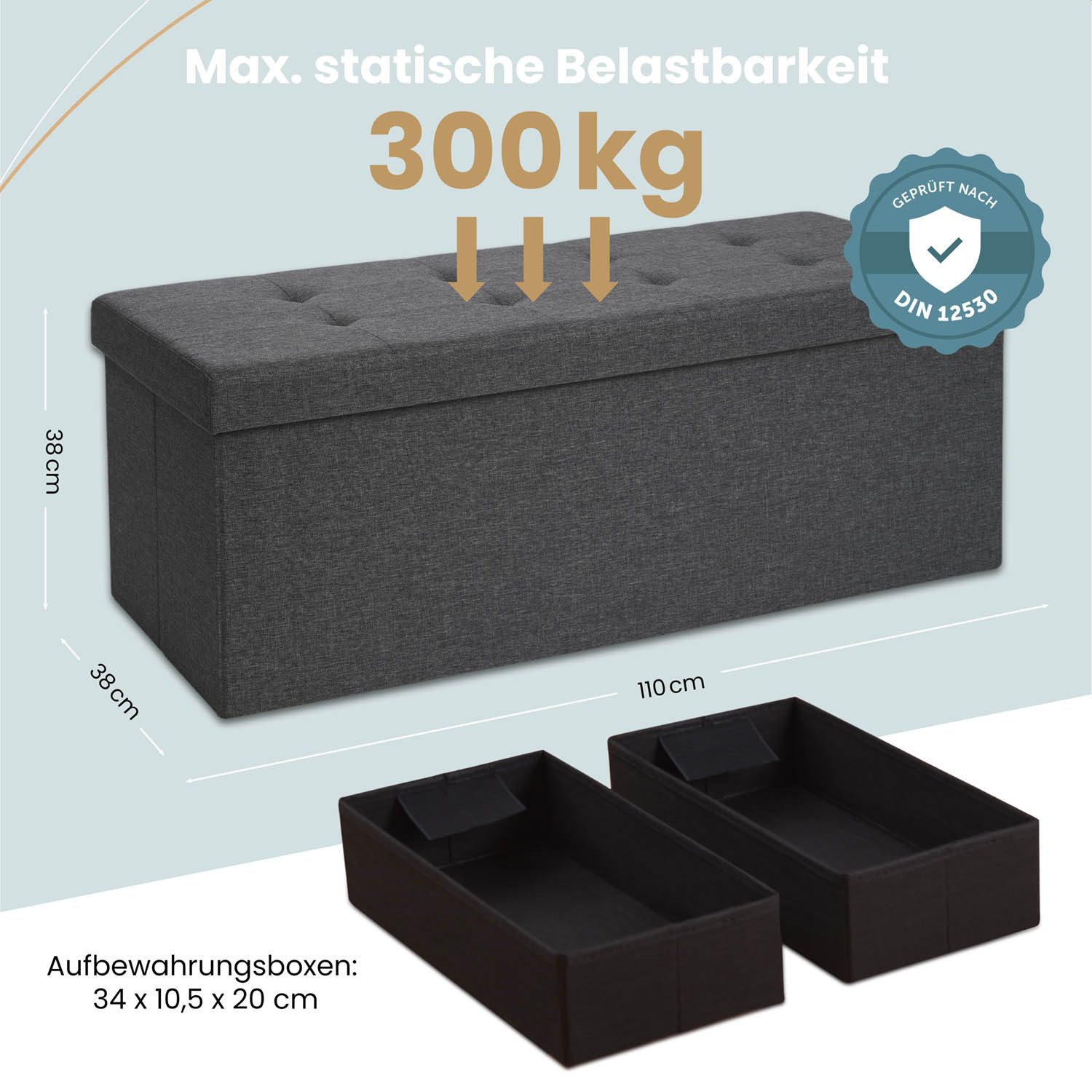 Blumtal Sitztruhe Sitzbank mit Stauraum + günstig online kaufen