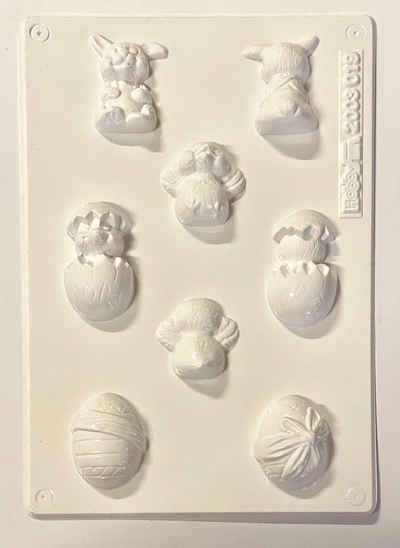HobbyFun Kreativset Giessform 3D Ostern, 4 Figuren, 3,8-5,5cm
