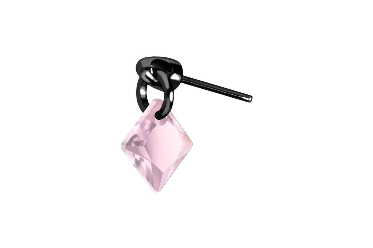 Farbe: Schwarz + Kristall: Rosa