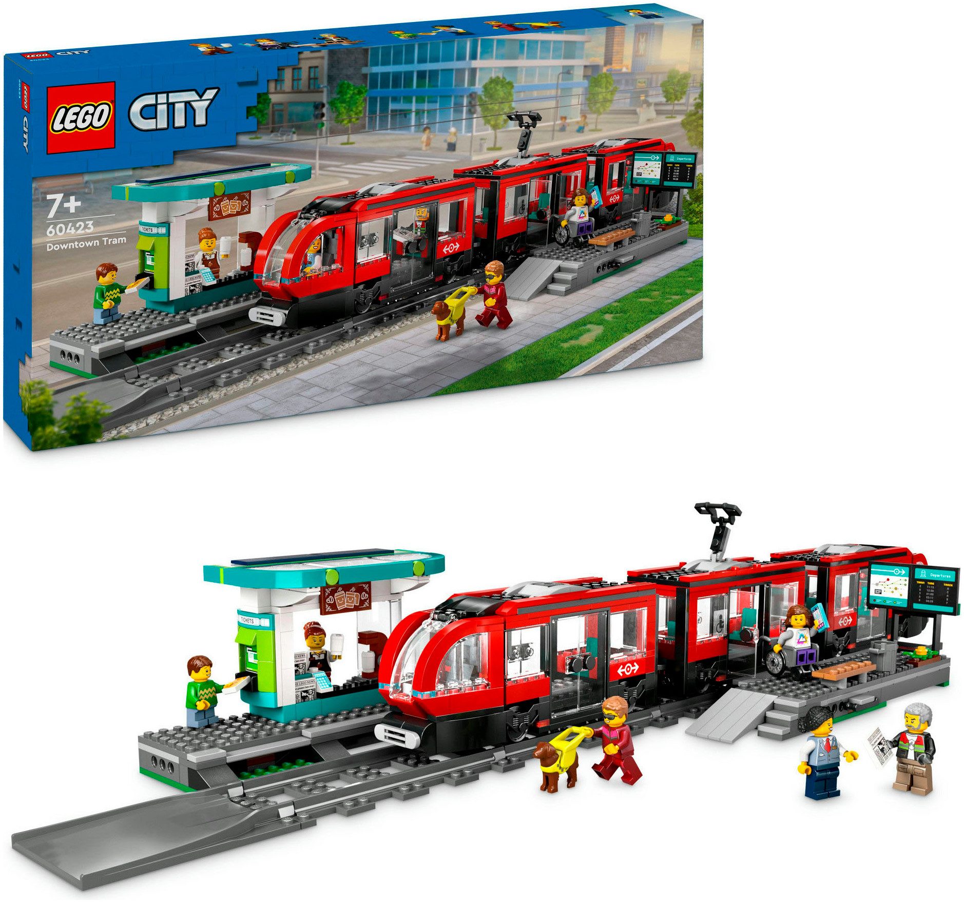 LEGO® Straßenbahn mit Haltestelle (60423), LEGO LEGO City Konstruktionsspie günstig online kaufen