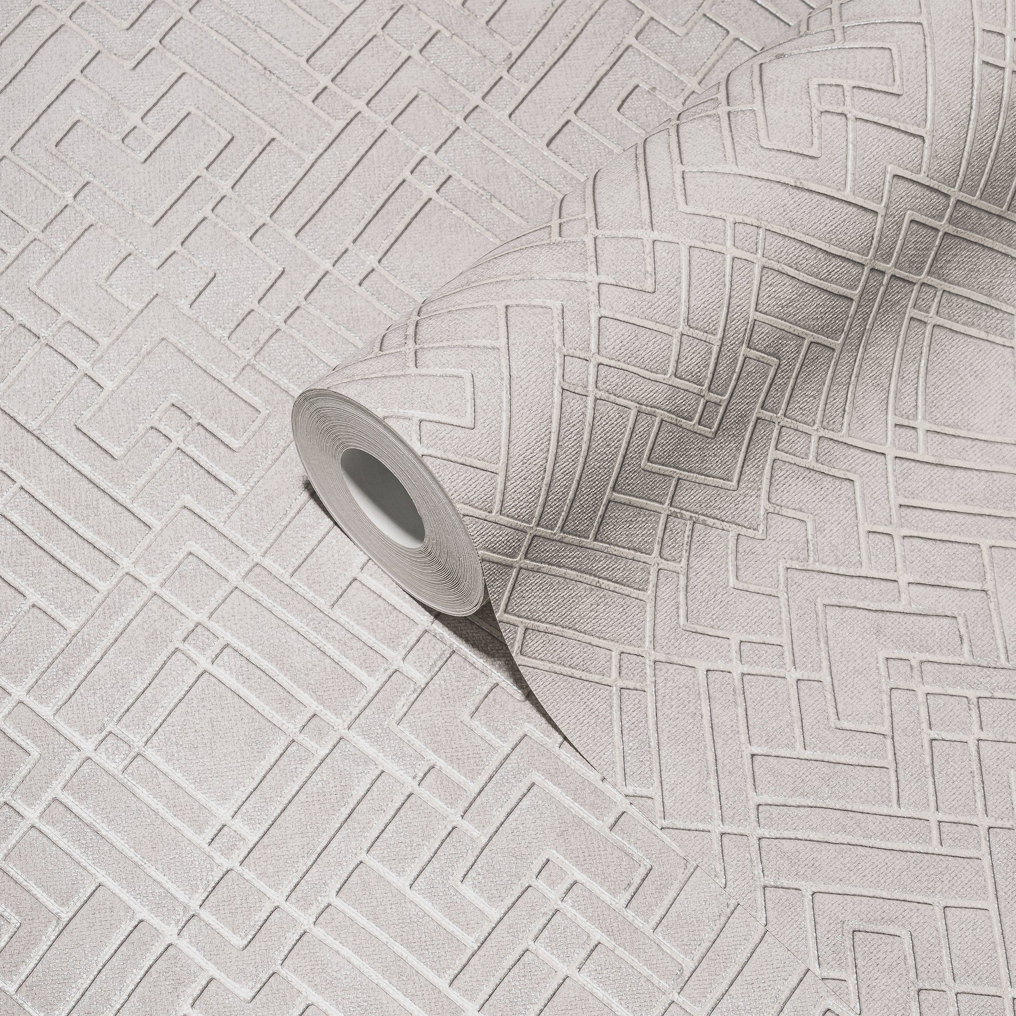 living walls Vliestapete Metropolitan Stories. Travel Styles. Tapete Grafisch, leicht strukturiert, glänzend, abstrakt, organisch, (1 St), Metallic-Tapete Grafik Metallisch Glänzend Designtapete Hochwertig