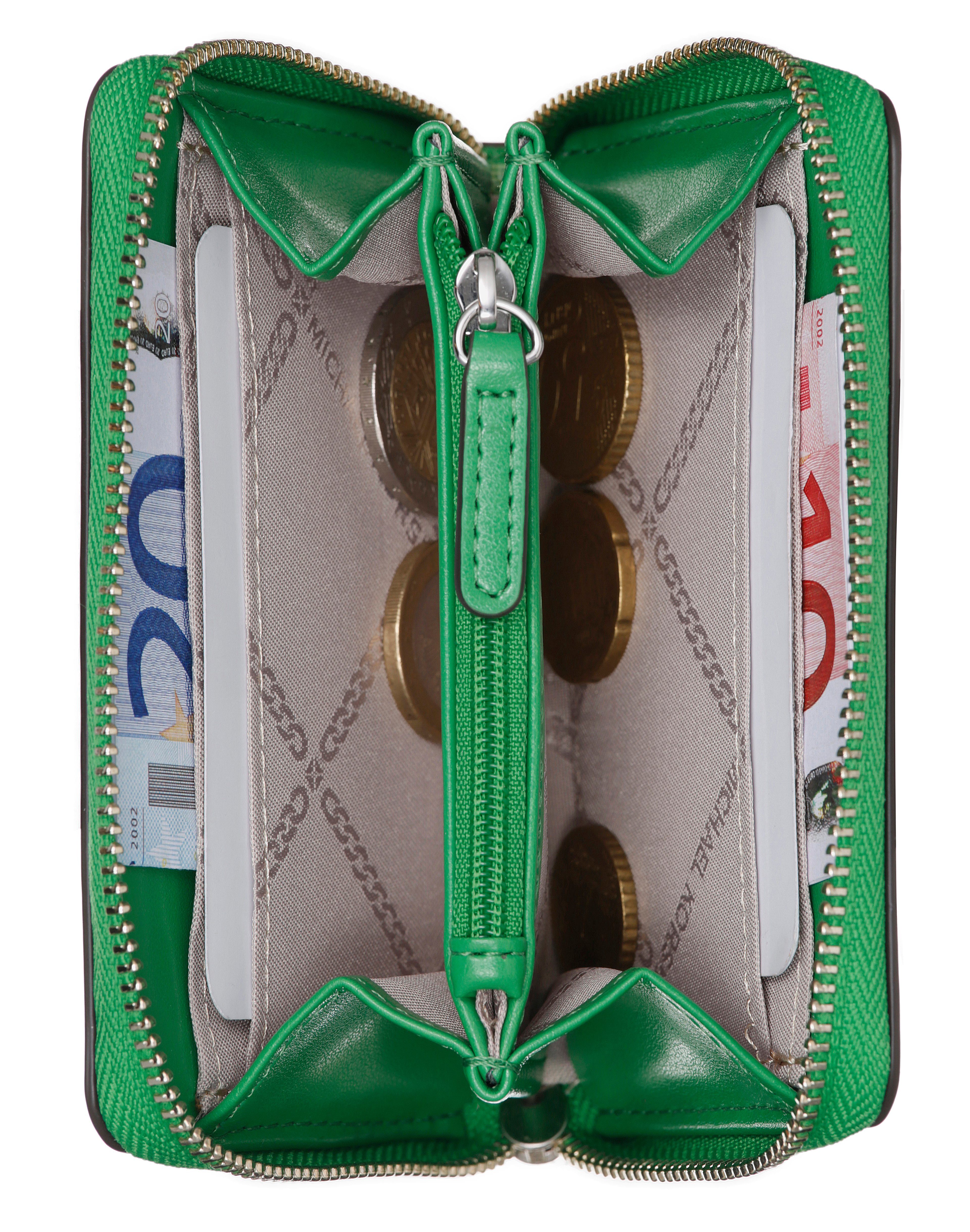 Small, MICHAEL grün Brieftasche KORS mit Logoprint Jet Set