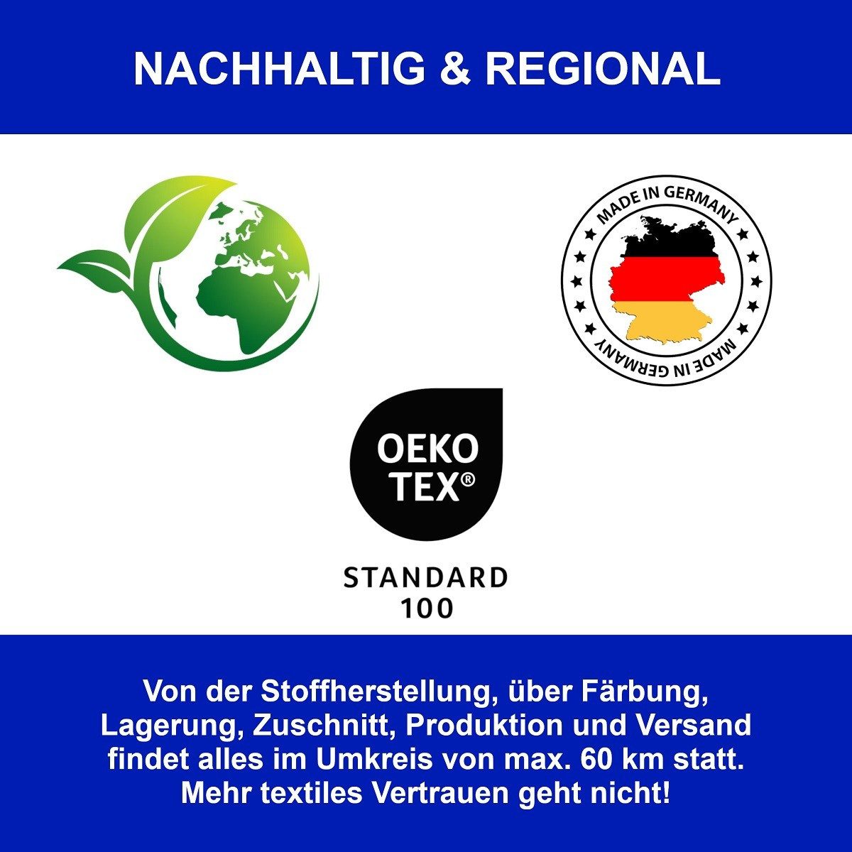 DUKAL Kissenbezüge für Derila (Queensize oder Kingsize) Memory Foam Kissen, (1 Stück), Queensize (30 x 50 cm), aus hochwertigem Doppel-Jersey, 100% Baumwolle