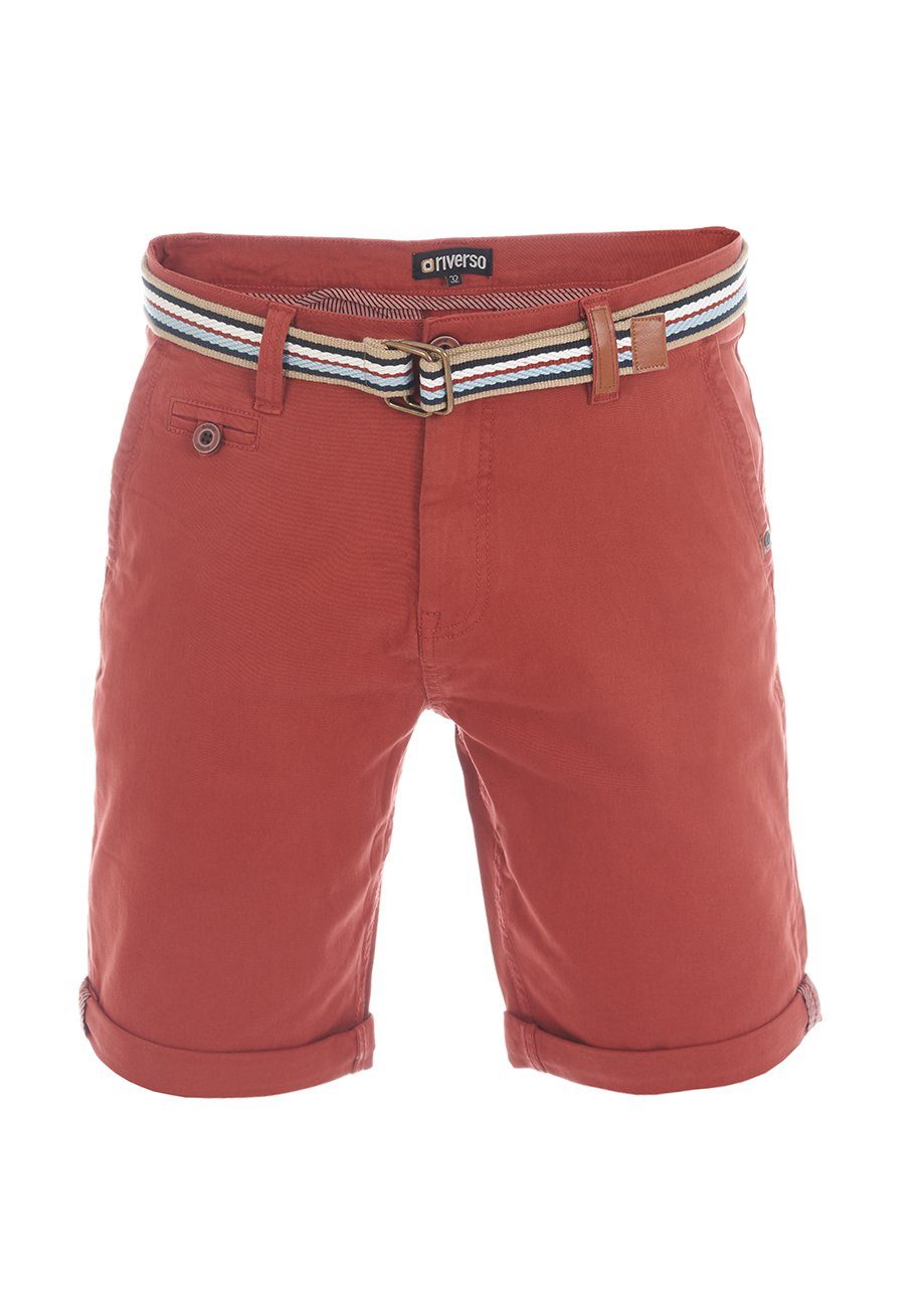 riverso Chinoshorts Herren Shorts RIVKlaasRegular Fit Bermudashorts mit Gürtel