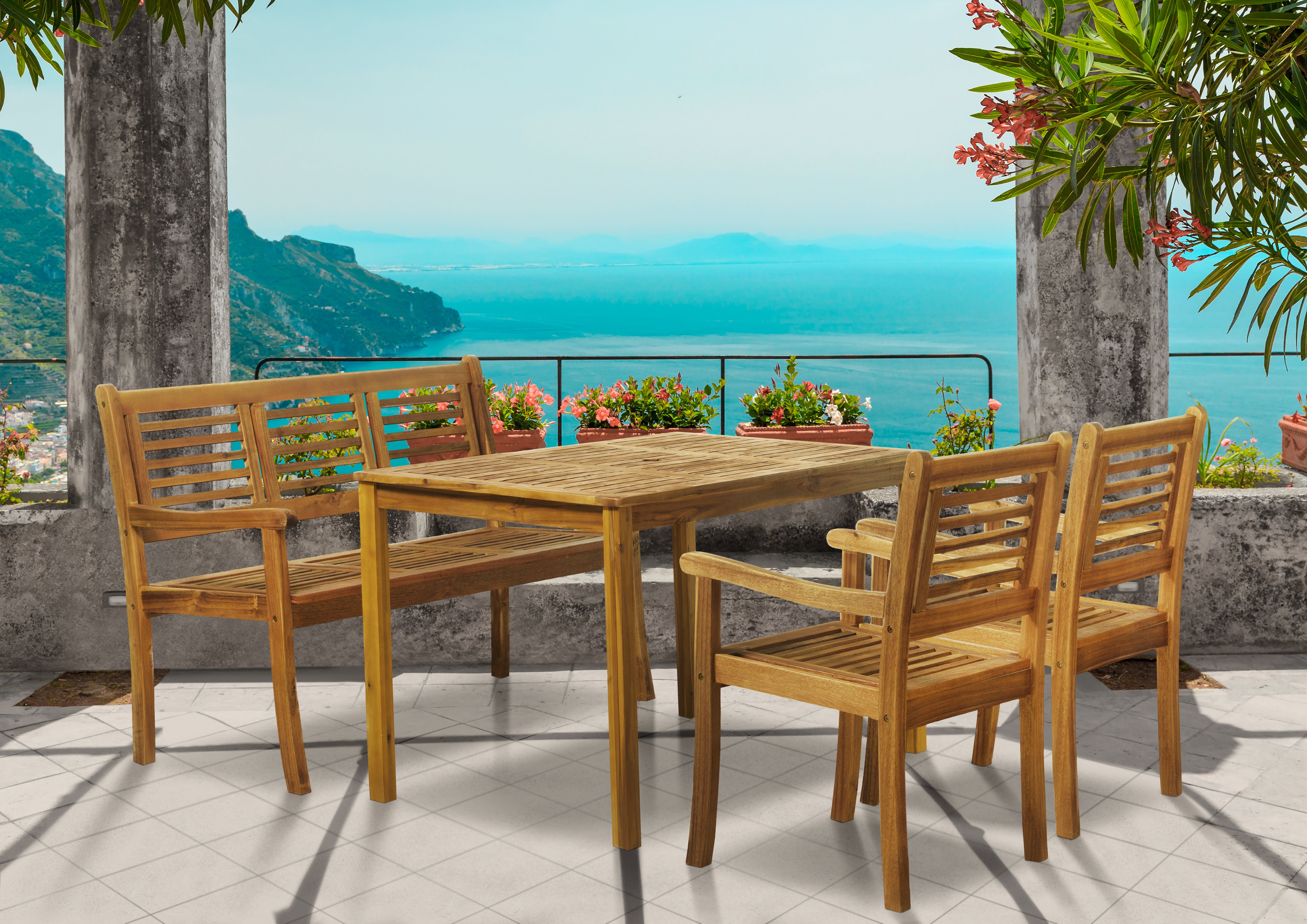 Gartentisch AKANA - Gartenesstisch aus geöltem Akazienholz