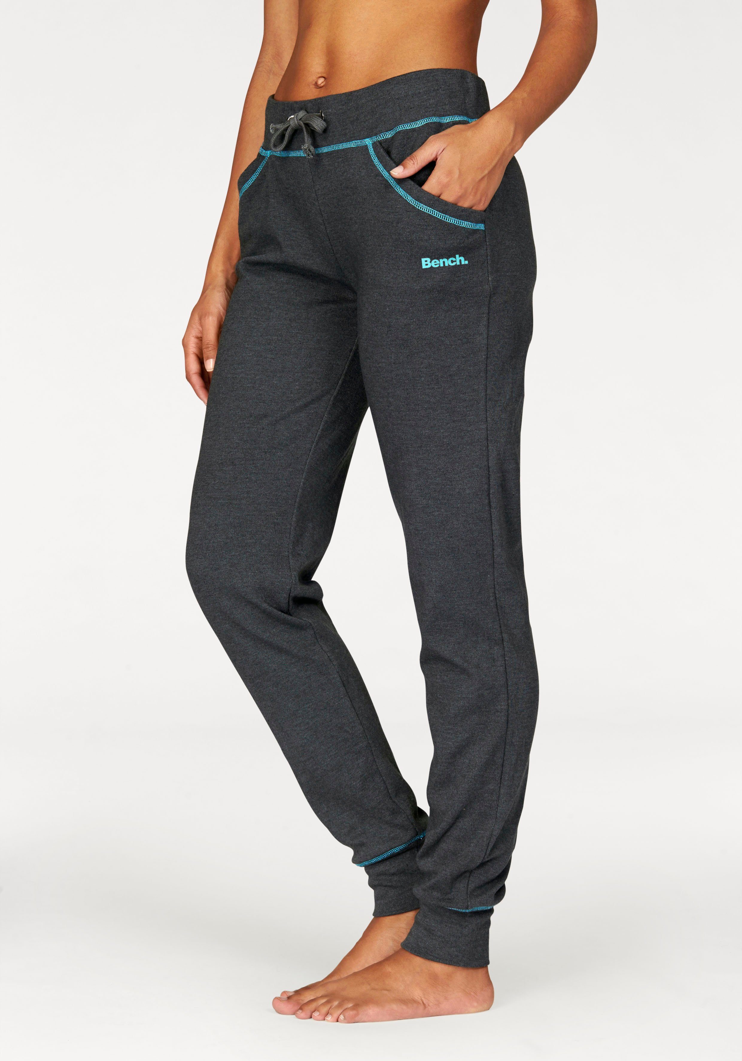 Bench. Loungewear Relaxhose mit kontrastfarbenen Nähten, Loungewear