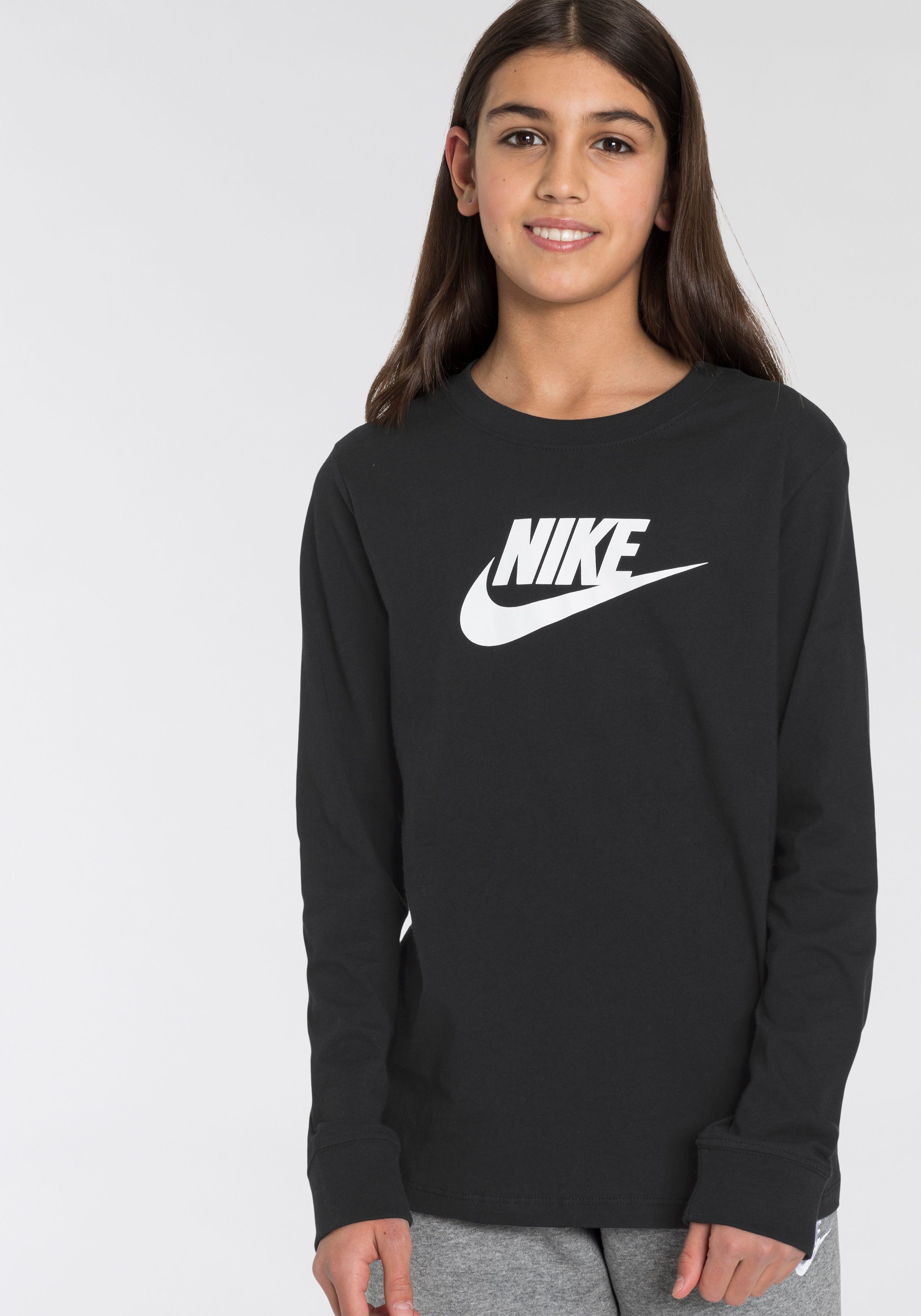 Nike Sportswear Langarmshirt »BIG KIDS (GIRLS) LONG-SLEEVE T-SHIRT« online  kaufen | OTTO