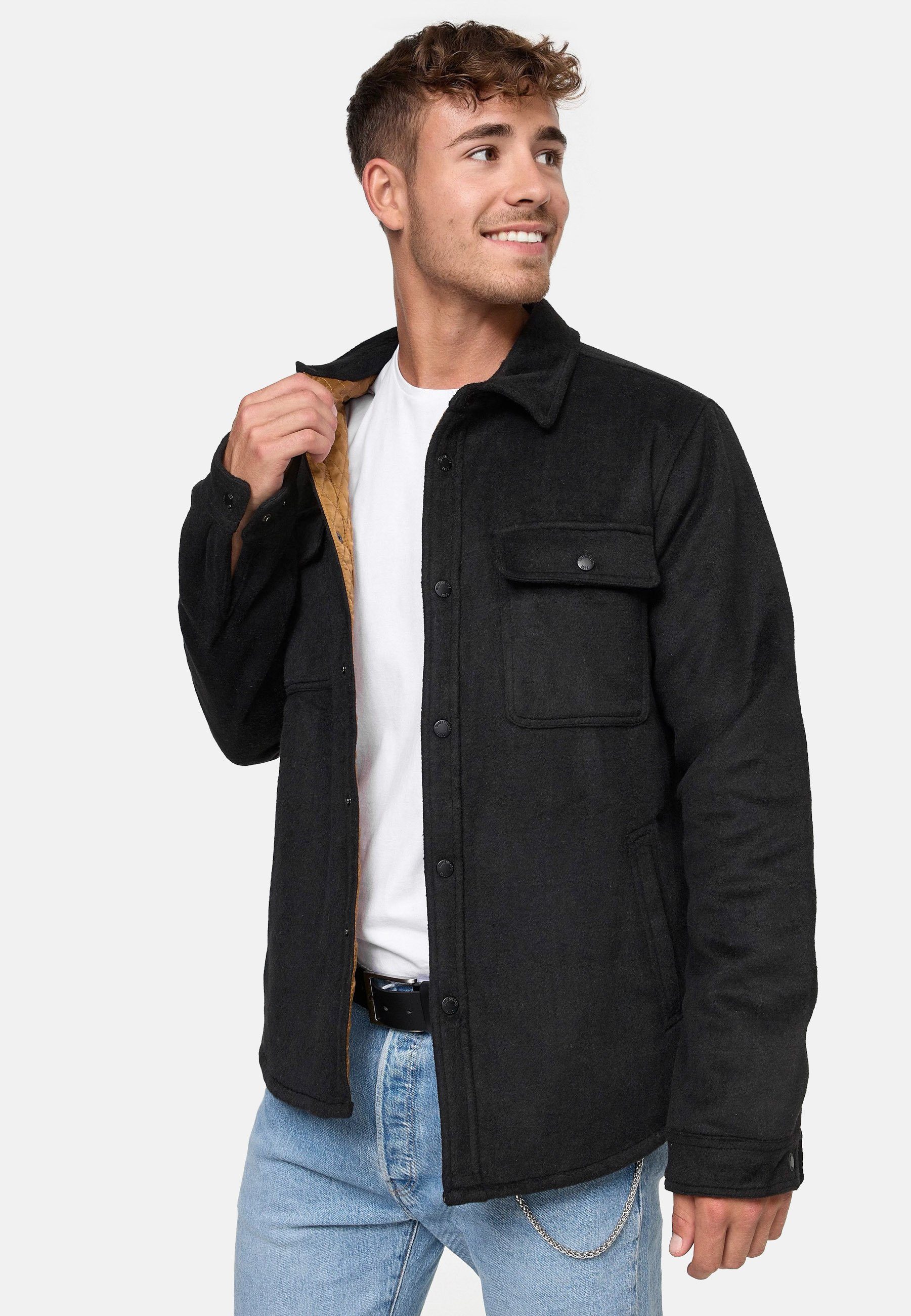 Indicode Hemdjacke Herren Henderson Übergangsjacke Herrenjacke günstig online kaufen
