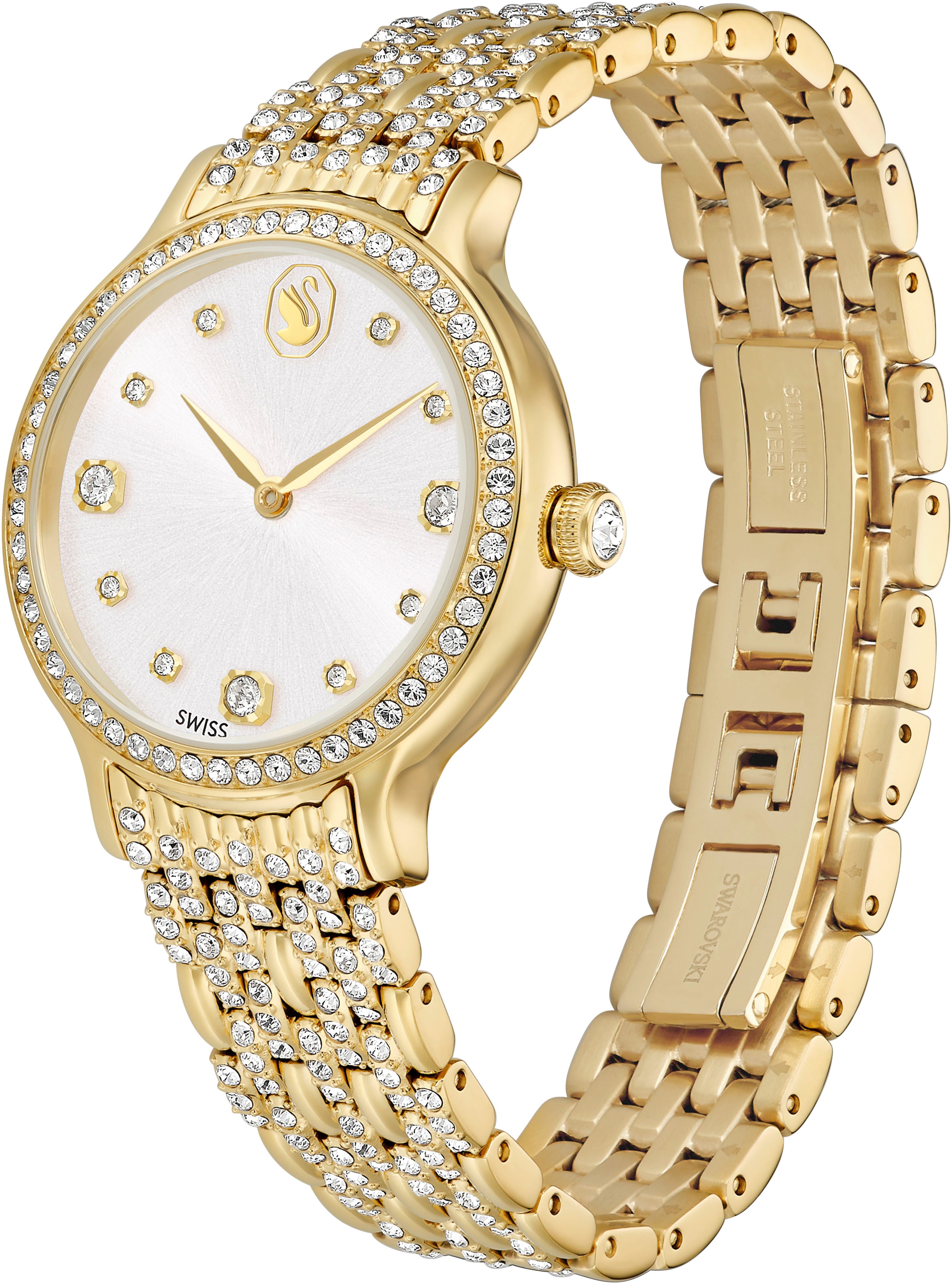 Swarovski Quarzuhr IMBER 5718169, Armbanduhr, Damenuhr, Swiss Made, Edelstahlarmband, analog
