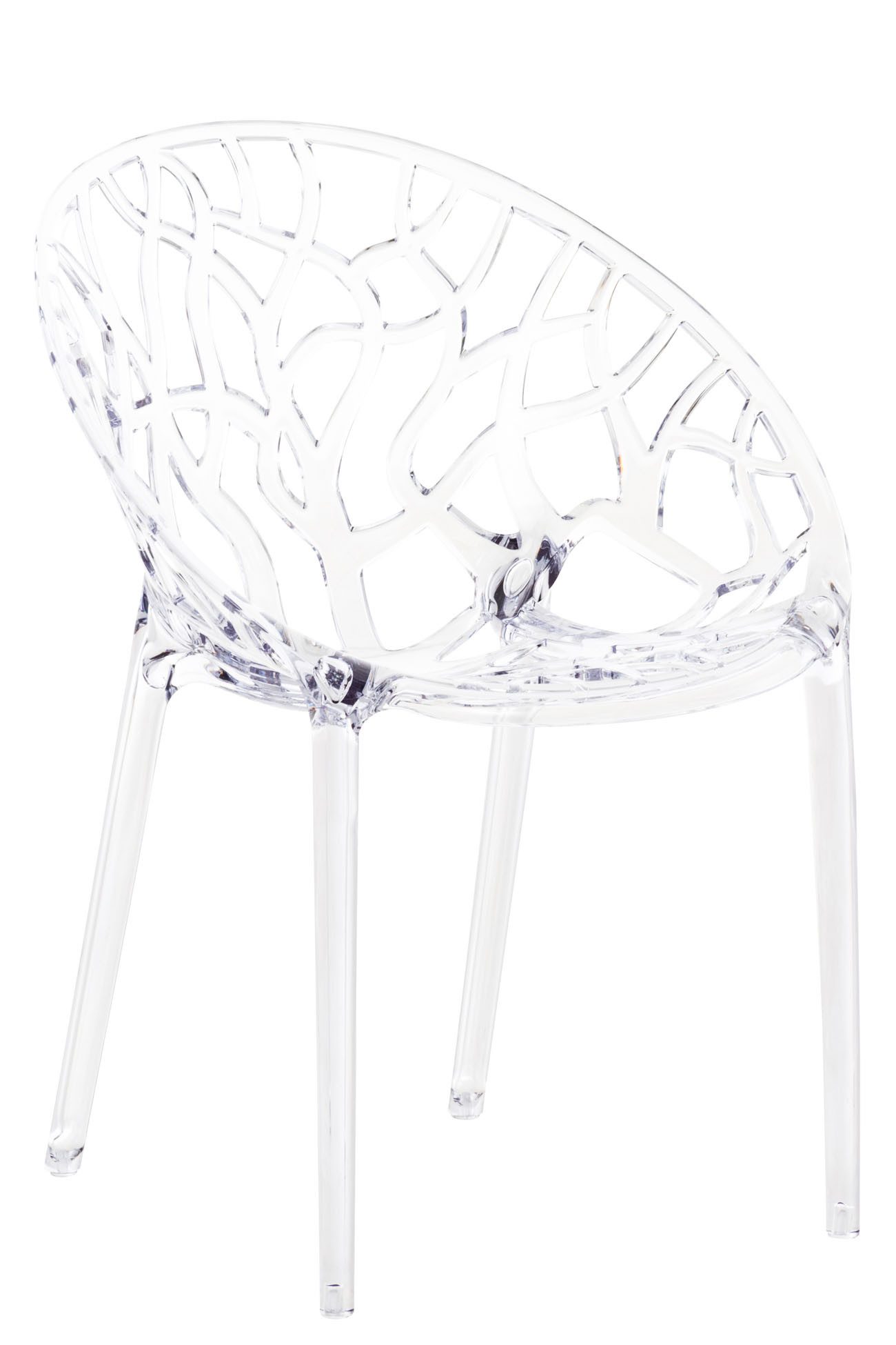 furnicato Stapelstuhl Crystal 80x59x60 cm Transparent (1 St)