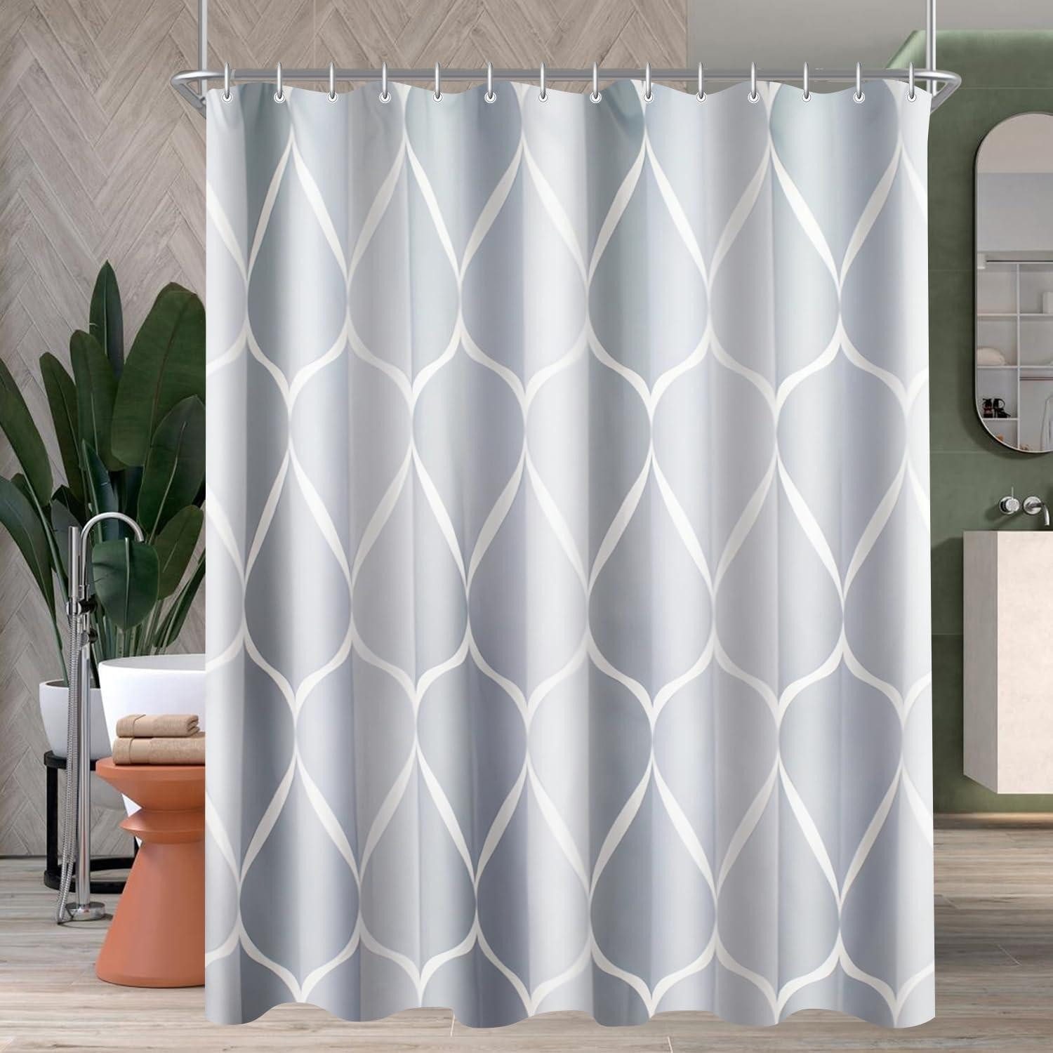 LuxusKollektion Duschvorhang Duschvorhang 200x200cm Water Droplets H200 x B200 cm (1er Pack)