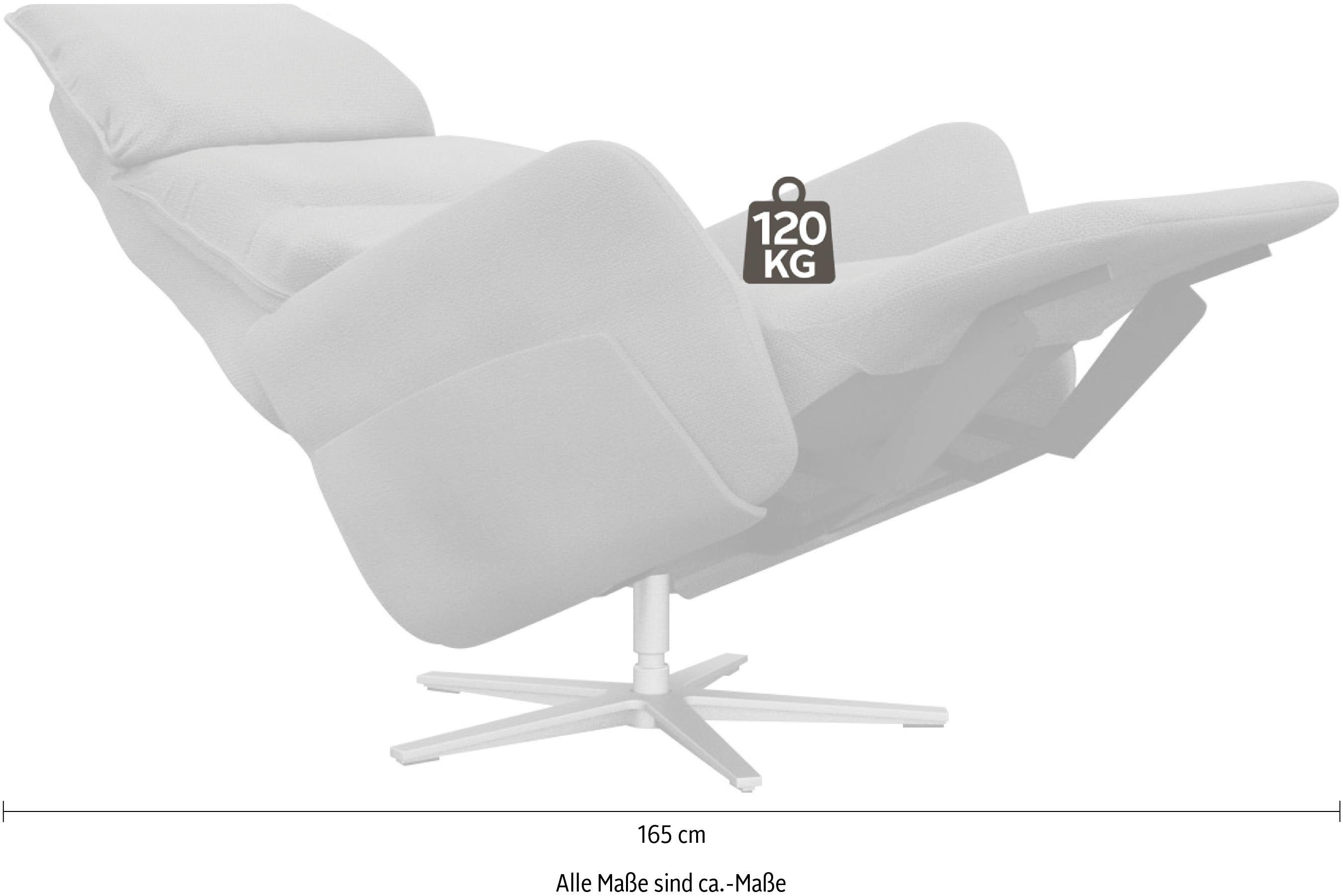 Relaxsessel verstellbar, mit M, schwarz trendline in Thimo, Liegefläche 10 XBO ADA optional Größe 180cm, Aufstehhilfe
