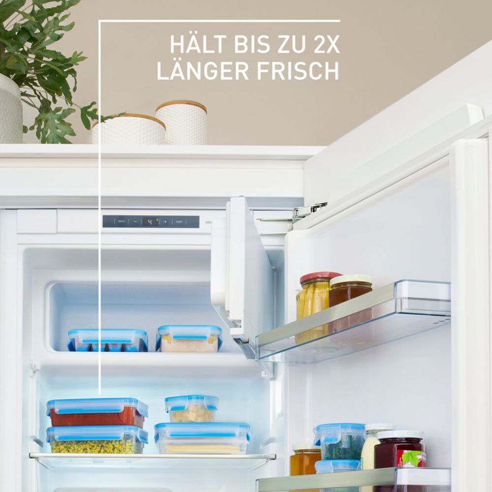 Emsa Frischhaltedose Clip & Close Set, rechteckig, 100 % dichte Aufbewahrungsboxen, Kunststoff, (Set, 10-tlg., 5 x 0,8 l Vorratsdosen mit jeweils einem Deckel), spülmaschinen-, gefrier-, mikrowellenfest, Made in Germany