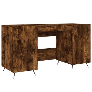 vidaXL Schreibtisch Schreibtisch Räuchereiche 140x50x75 cm Holzwerkstoff