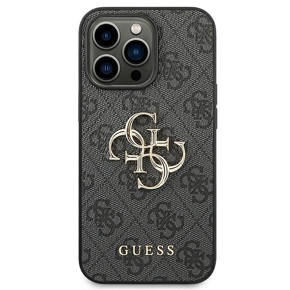 Guess Handyhülle Hardcase Schutzhülle 6,7", Guess 4G Logo, Kunstleder-Optik, Hardcase