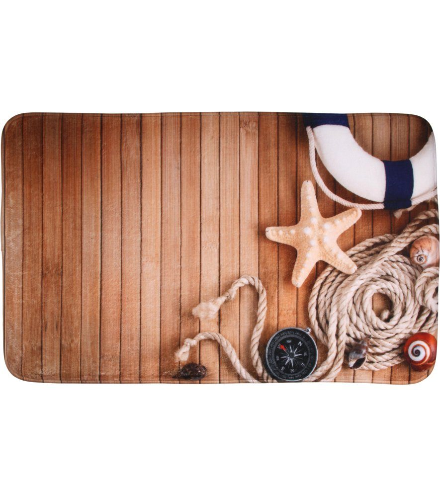 Sanilo Badematte Maritime, rutschhemmend, waschbar, schnelltrocknend, günstig online kaufen