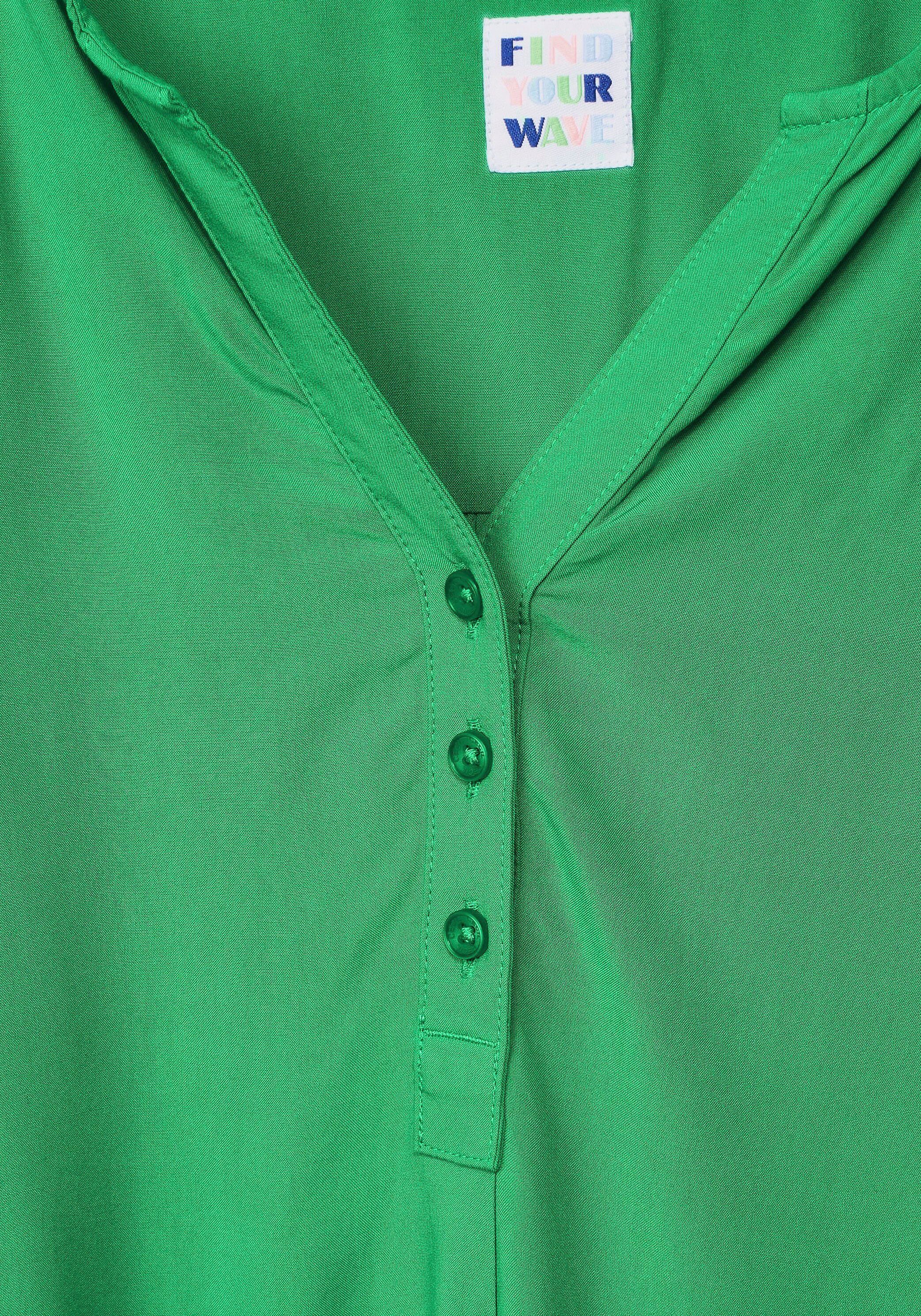 Schnitt im Shirtbluse hüftlangen Cecil green fresh