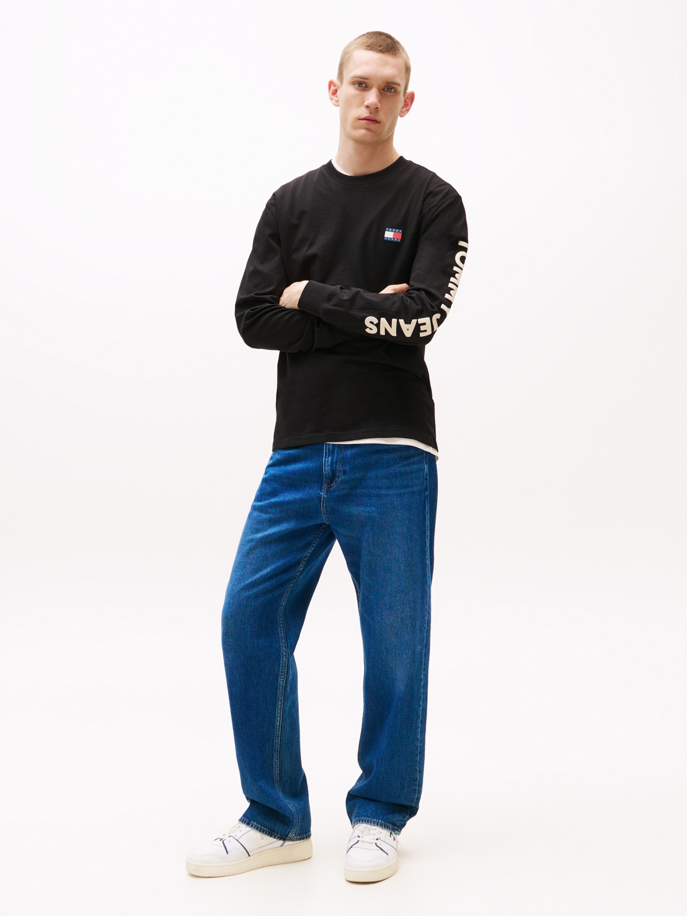 Tommy Jeans Langarmshirt TJM REG POP COL NW CLSC LS T EXT Mit Rundhalsaussc günstig online kaufen