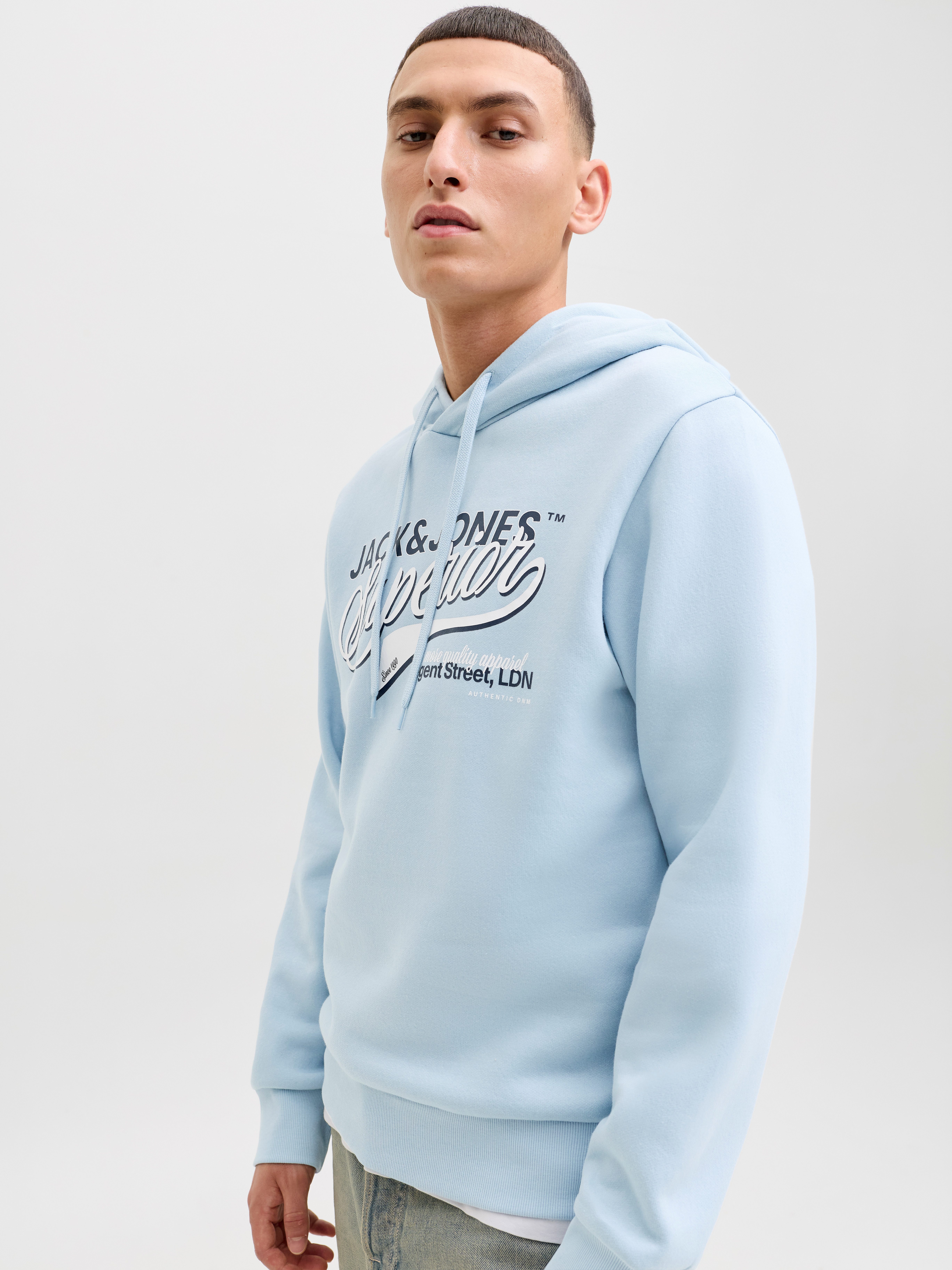 Jack & Jones Kapuzensweatshirt JJELOGO SWEAT HOOD 2 COL 25/26 NOOS mit styl günstig online kaufen