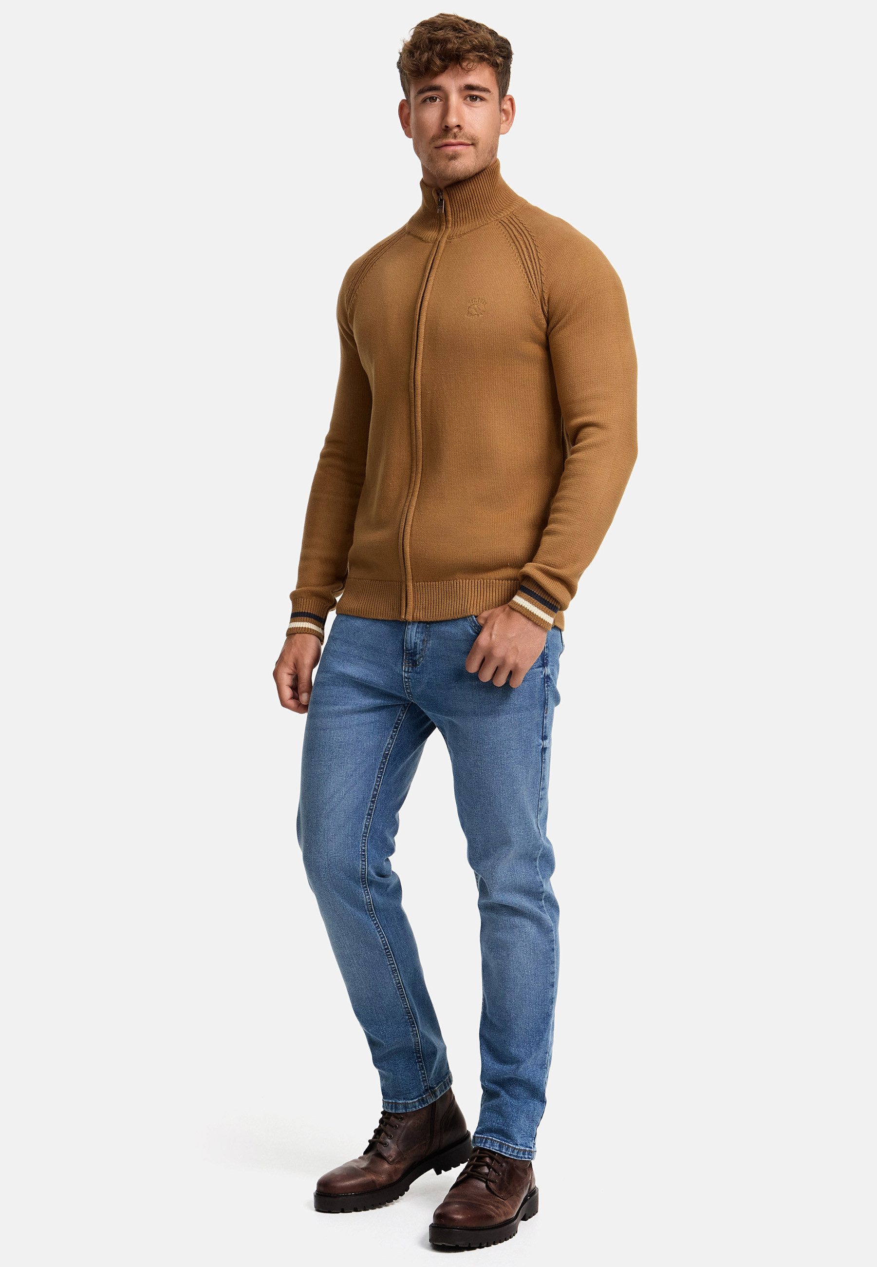 Indicode Strickjacke Herren INArutemia Herrenstrickjacke