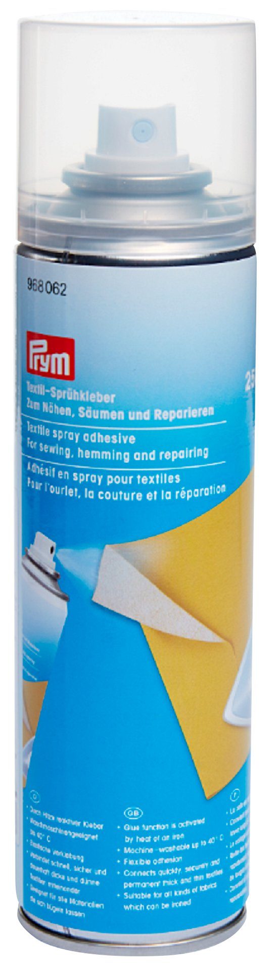 Prym Bastelkleber Textil-Sprühkleber zum Nähen, Säumen und Repariere, 250 ml