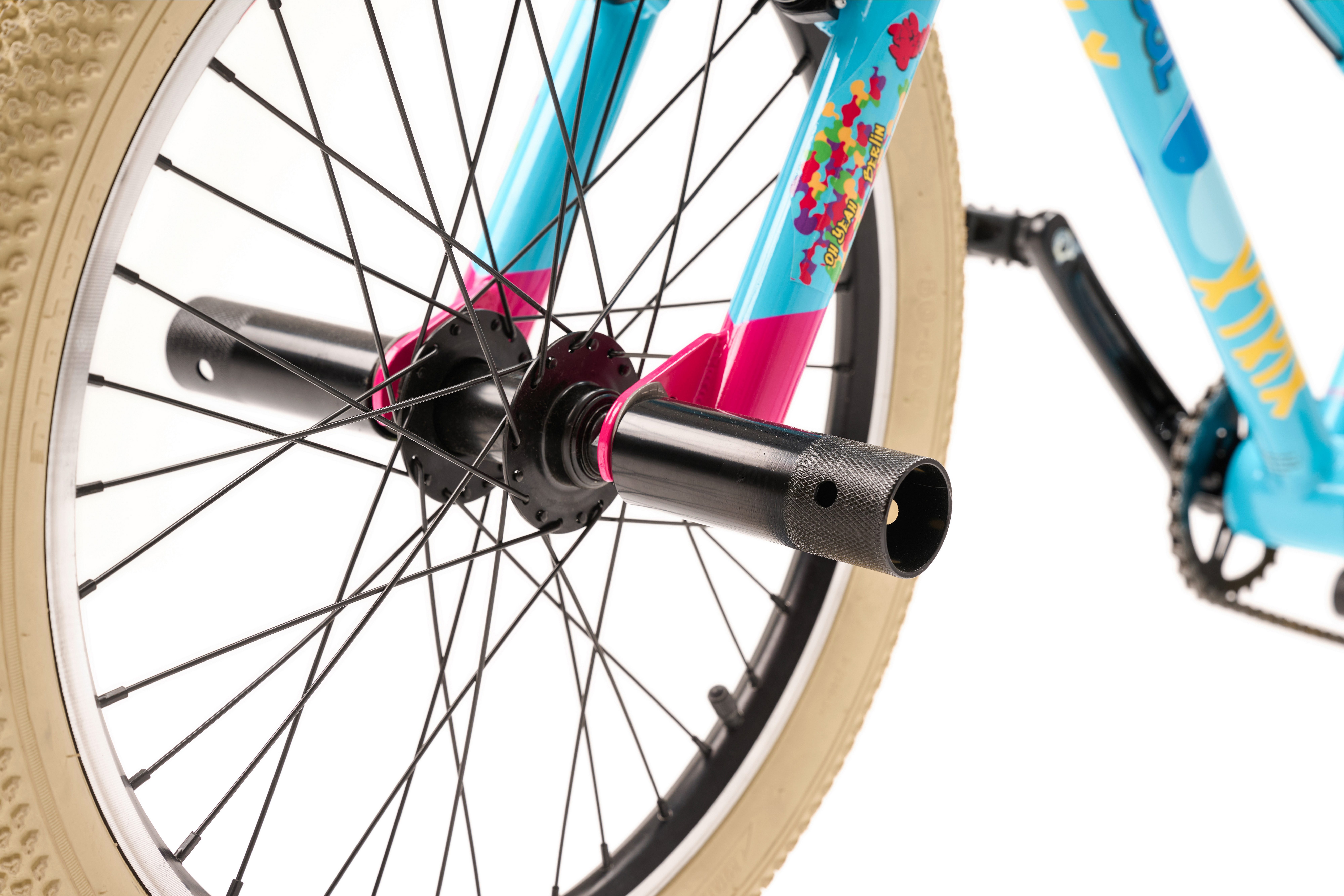 S’COOL BMX-Rad DIKKA BMX Kinder BMX Fahrrad ab 7 Jahre alt, 360 Grad Freestyle, 1 Gang