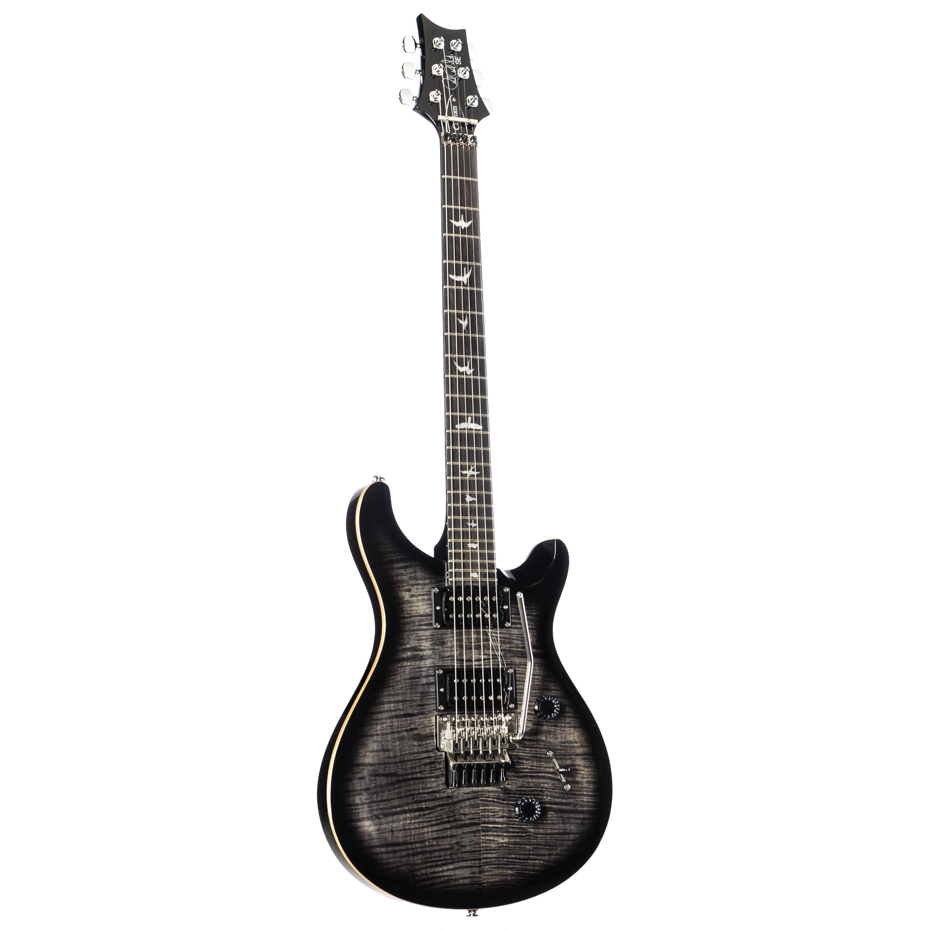 PRS E-Gitarre, SE Custom 24 Floyd Charcoal Burst - E-Gitarre
