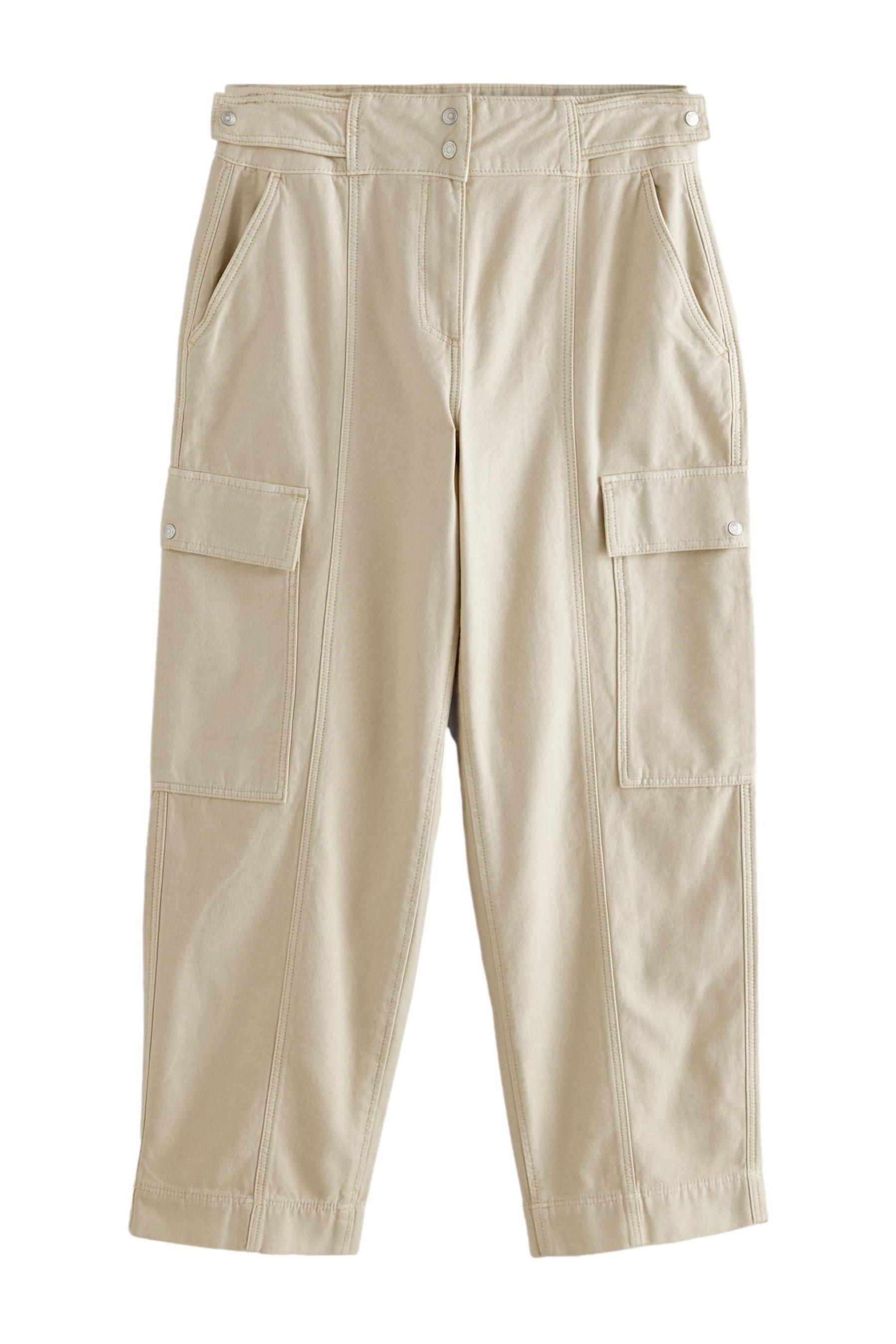 Next Stoffhose Cargohose mit Barrel-Bein aus günstig online kaufen