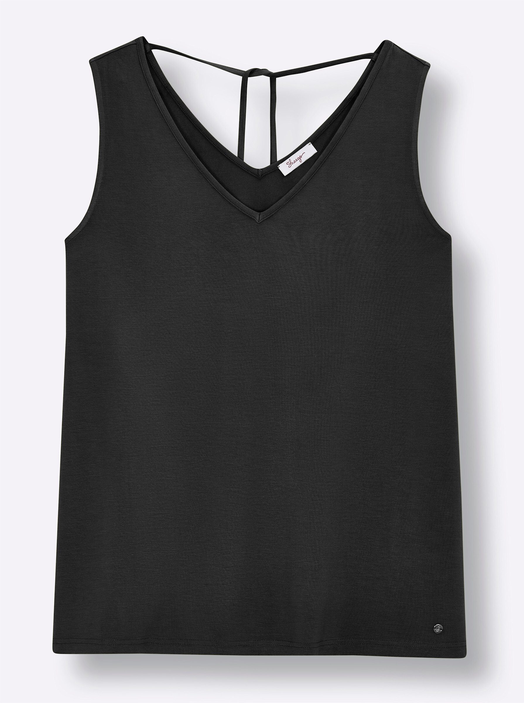 Sheego Strandkleid Shirttop Ärmellos