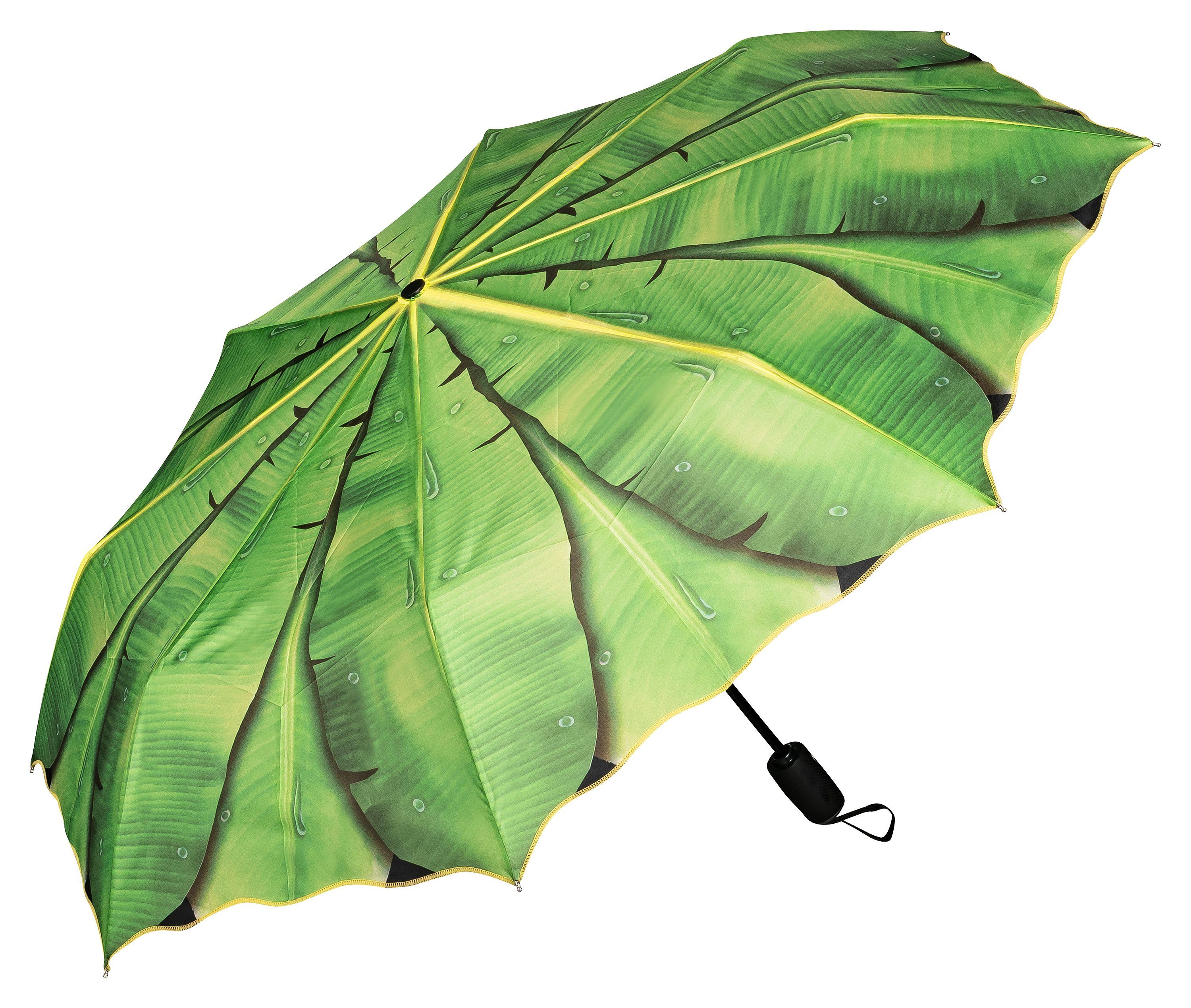 Damen Regenschirme von Lilienfeld Taschenregenschirm VON LILIENFELD Regenschirm Taschenschirm Bananenblatt Windfest Auf-Zu-Autom