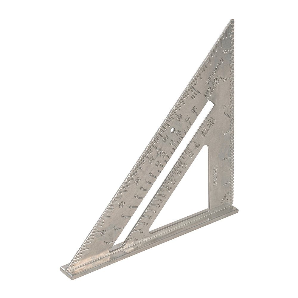 Winkelmesser Anschlagwinkeldreieck aus Aluminiumlegierung 185 mm