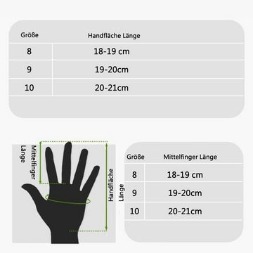 GelldG Torwarthandschuhe Torwarthandschuhe mit Fingersave, Fußballhandschuhe, 4mm Latex