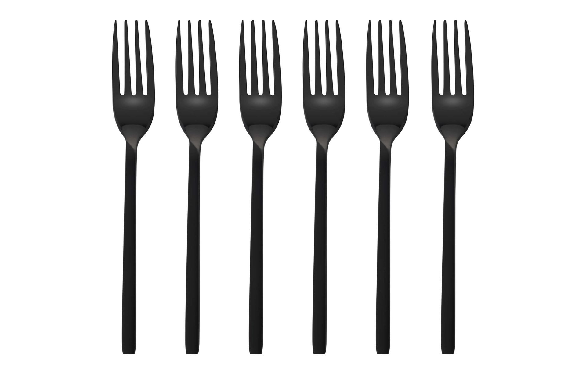 GRÄWE Kuchengabel GRÄWE Kuchengabeln 6 Stück, Edelstahl - Titan, Serie LISSABON (6 Stück), GRÄWE Kuchengabeln 6 Stück, Edelstahl - Titan, Serie LISSABON