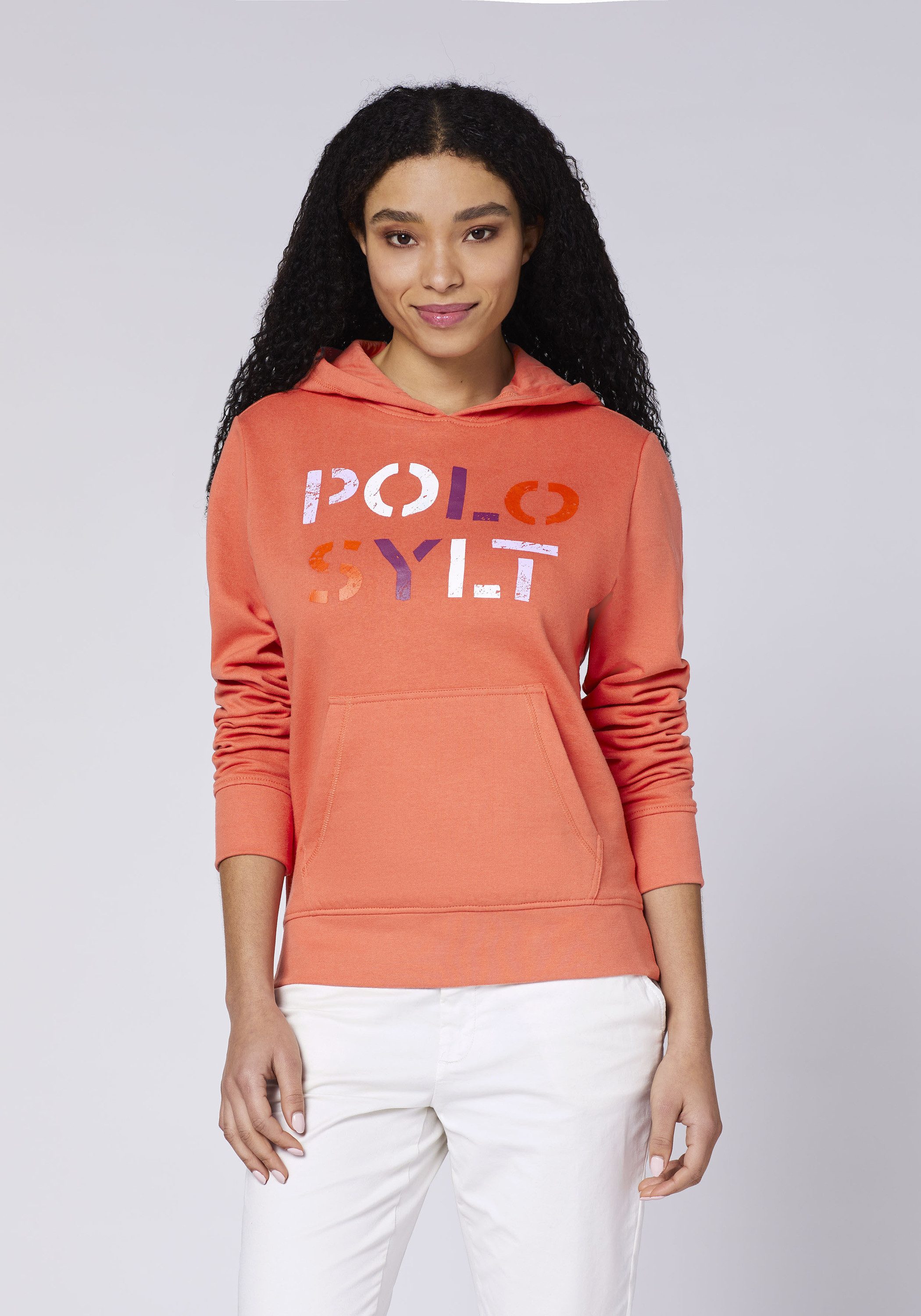 Polo Sylt Kapuzensweatshirt mit Logo in Used-Optik
