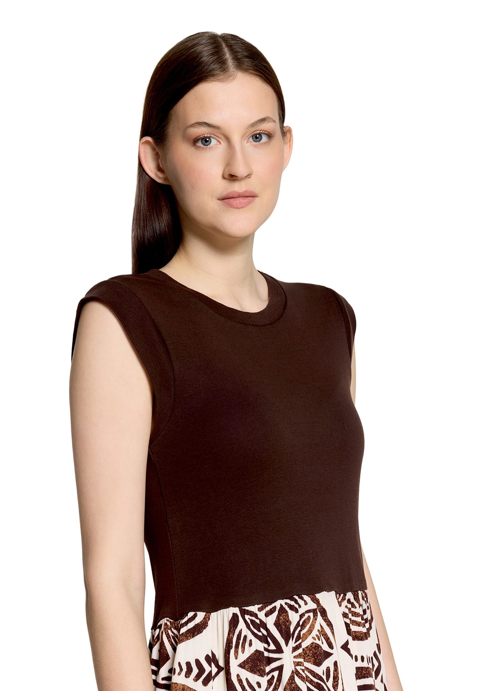 Cartoon Druckkleid Damen mit Eingrifftaschen